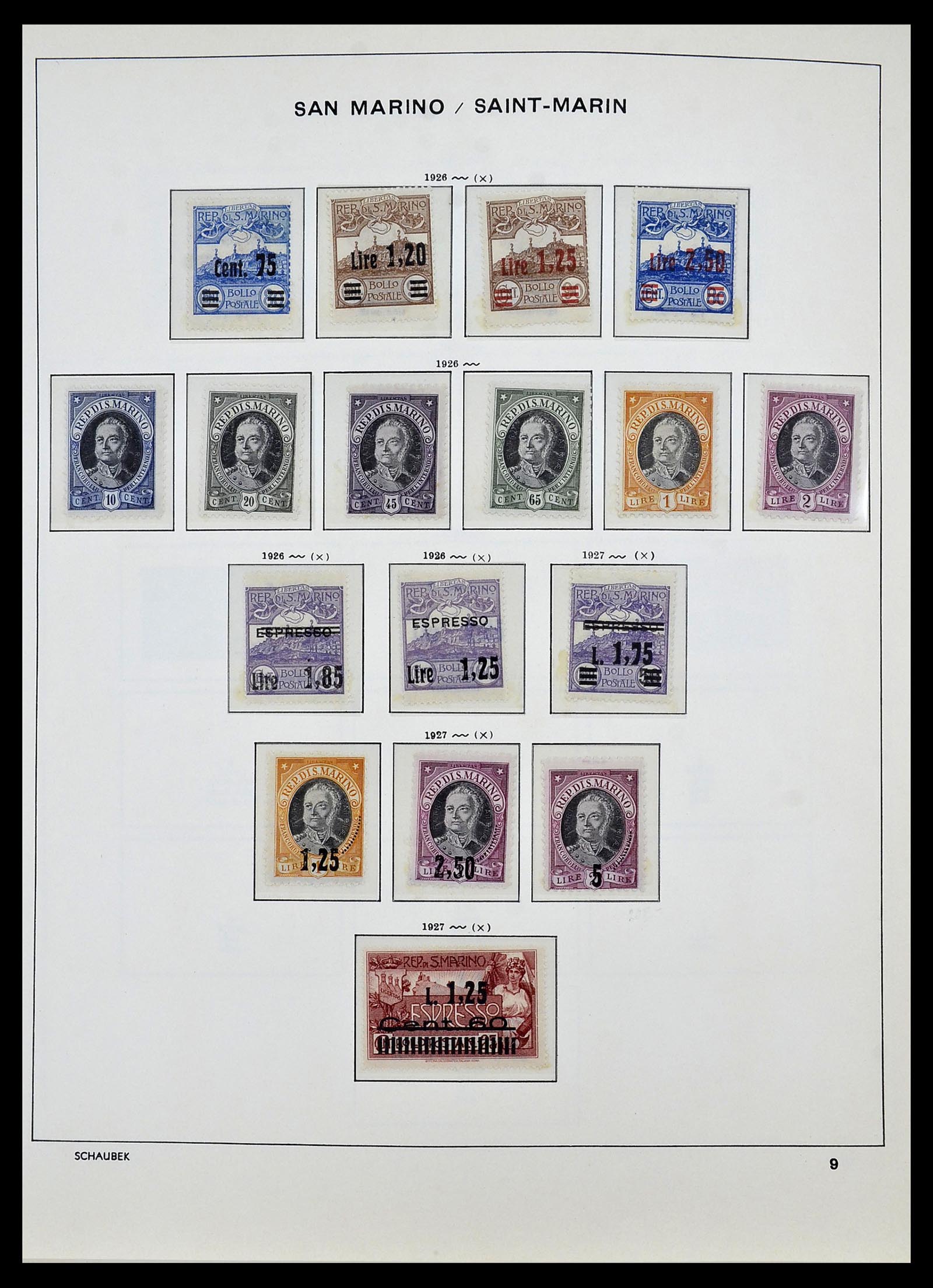 34439 007 - Postzegelverzameling 34439 San Marino 1877-1977.