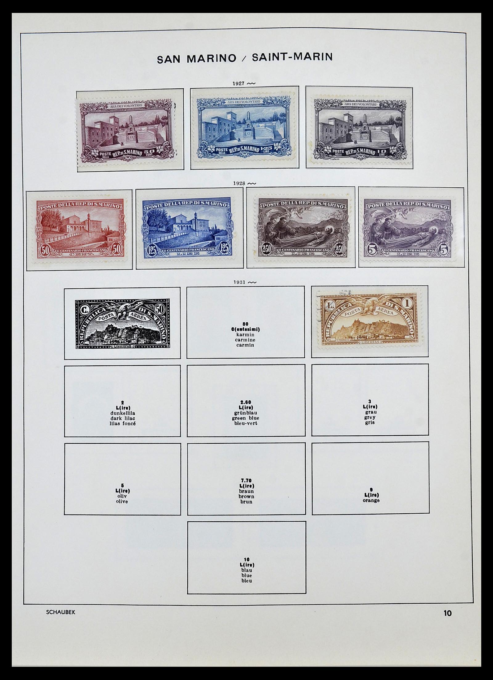 34439 008 - Stamp Collection 34439 San Marino 1877-1977.