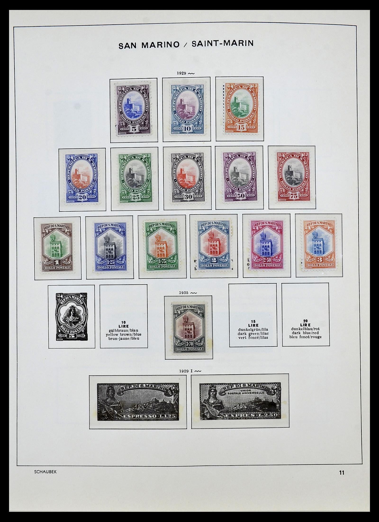 34439 009 - Postzegelverzameling 34439 San Marino 1877-1977.
