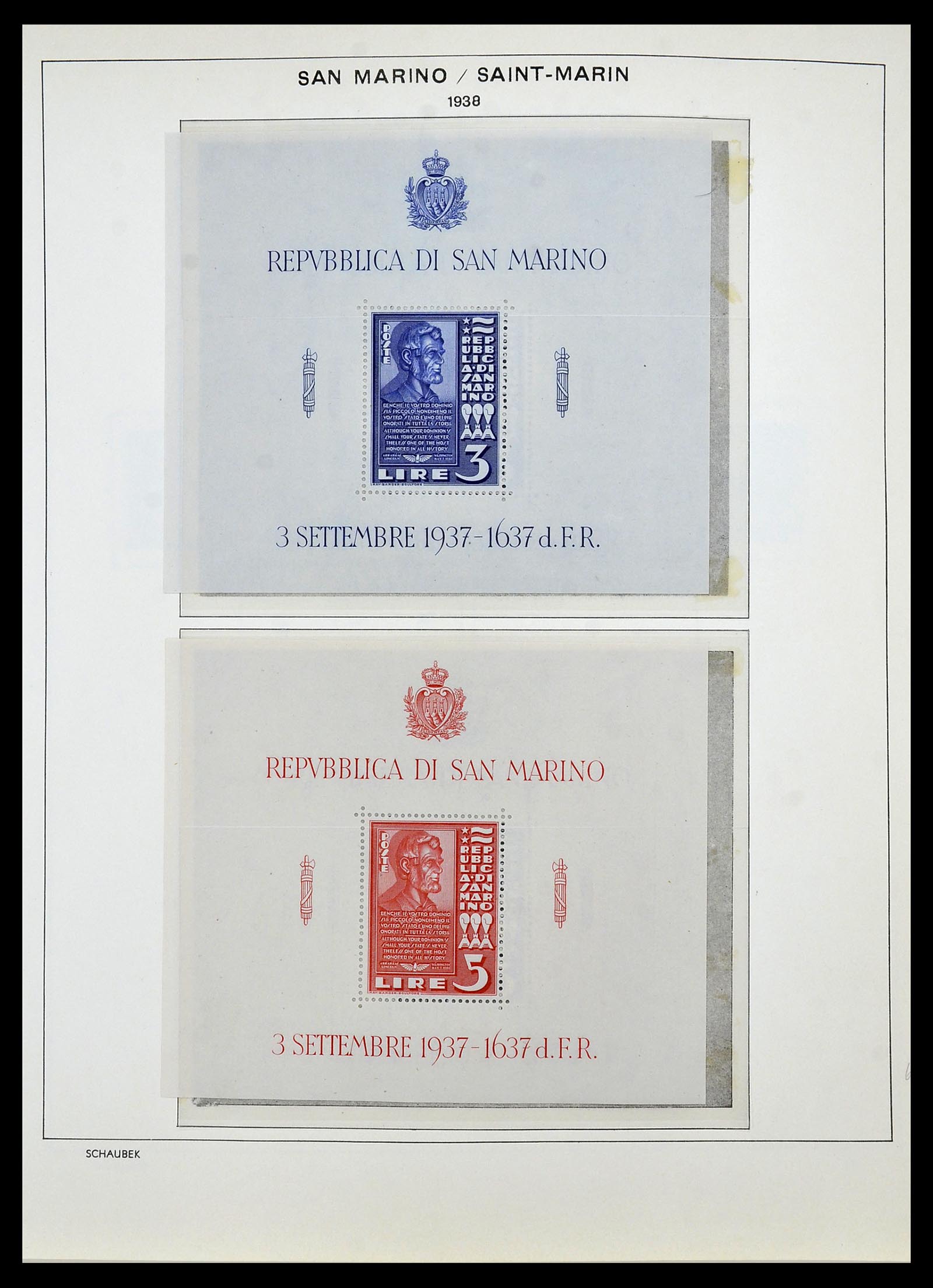34439 015 - Postzegelverzameling 34439 San Marino 1877-1977.
