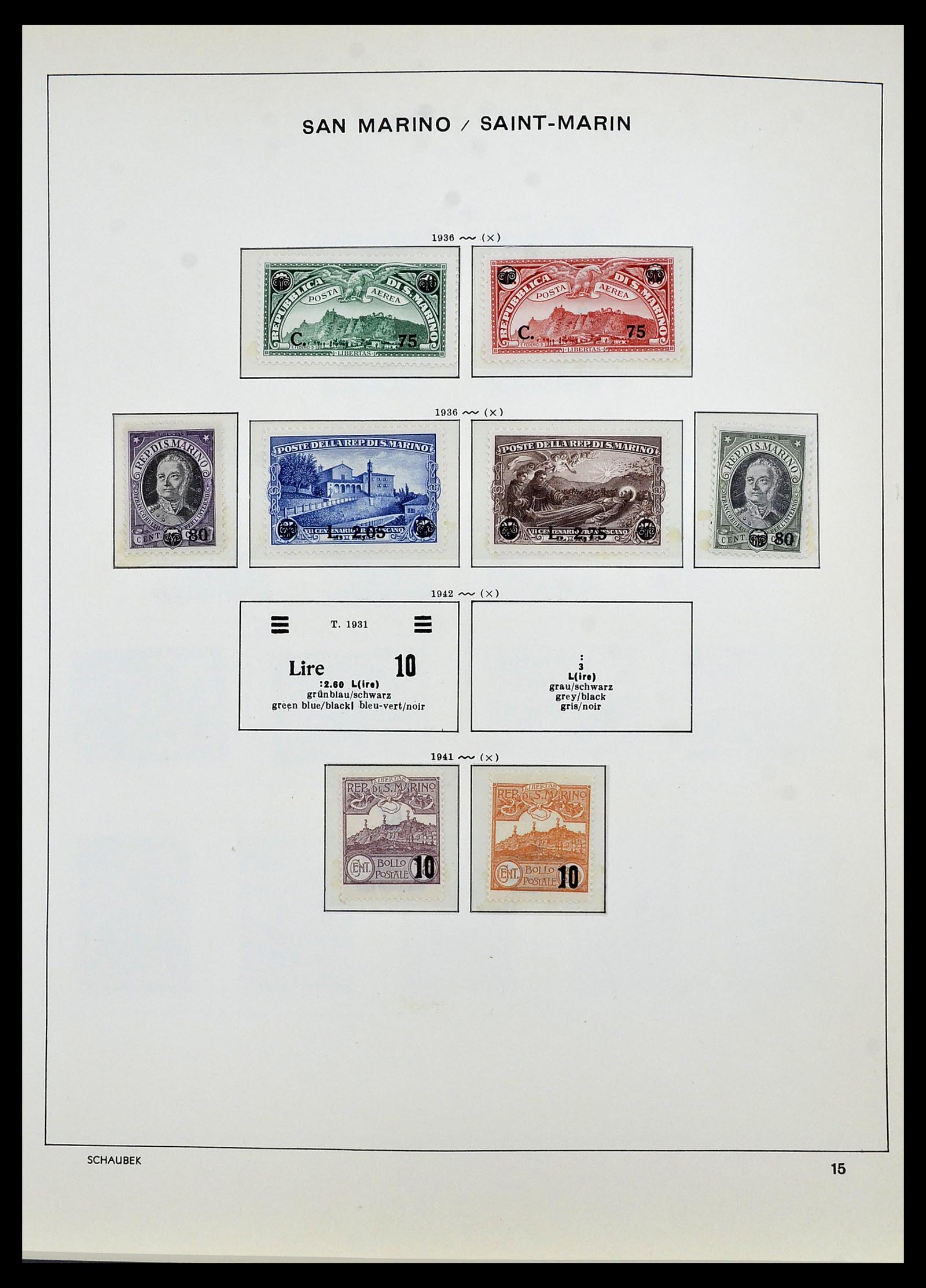 34439 016 - Postzegelverzameling 34439 San Marino 1877-1977.