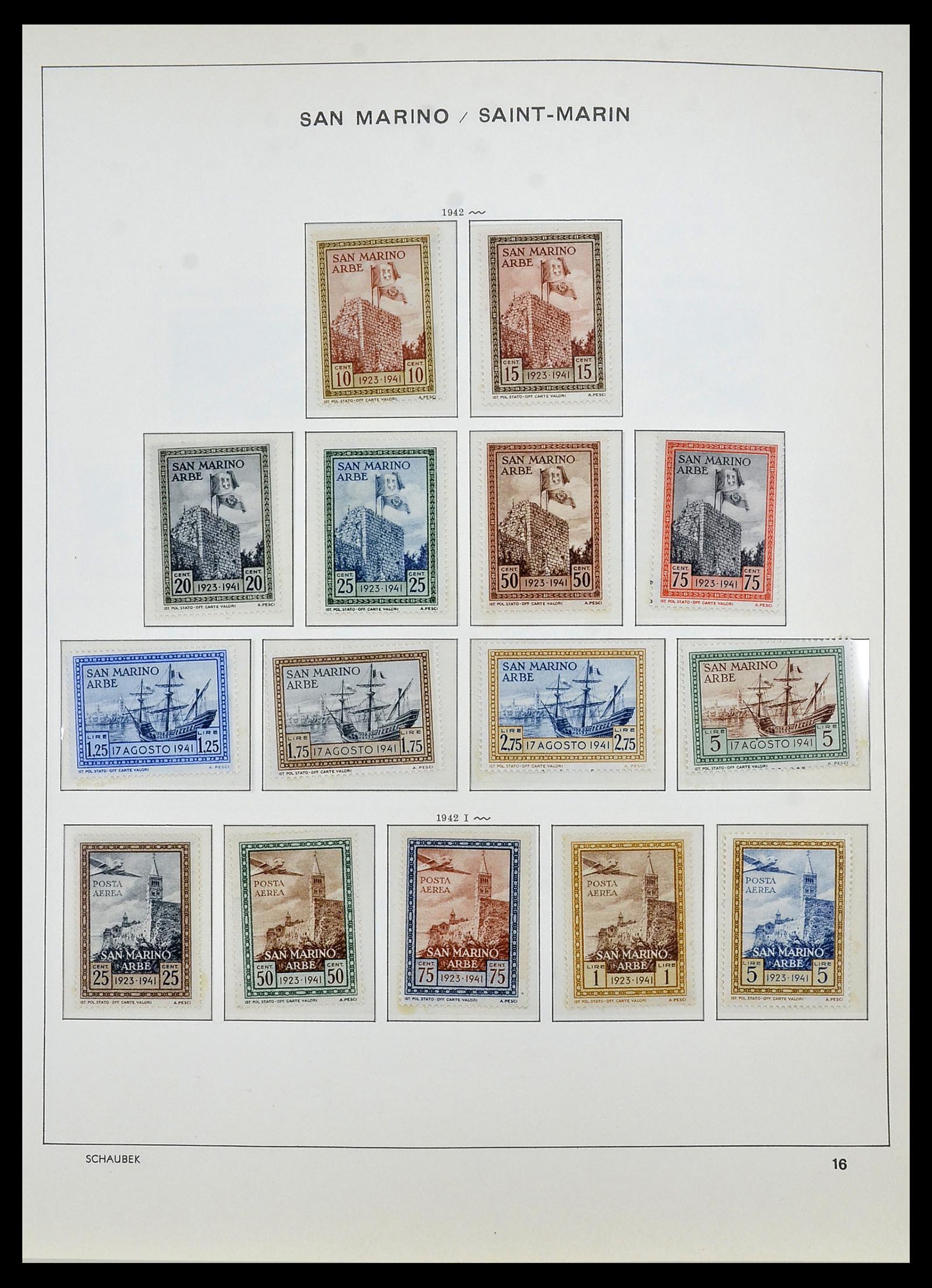 34439 017 - Postzegelverzameling 34439 San Marino 1877-1977.