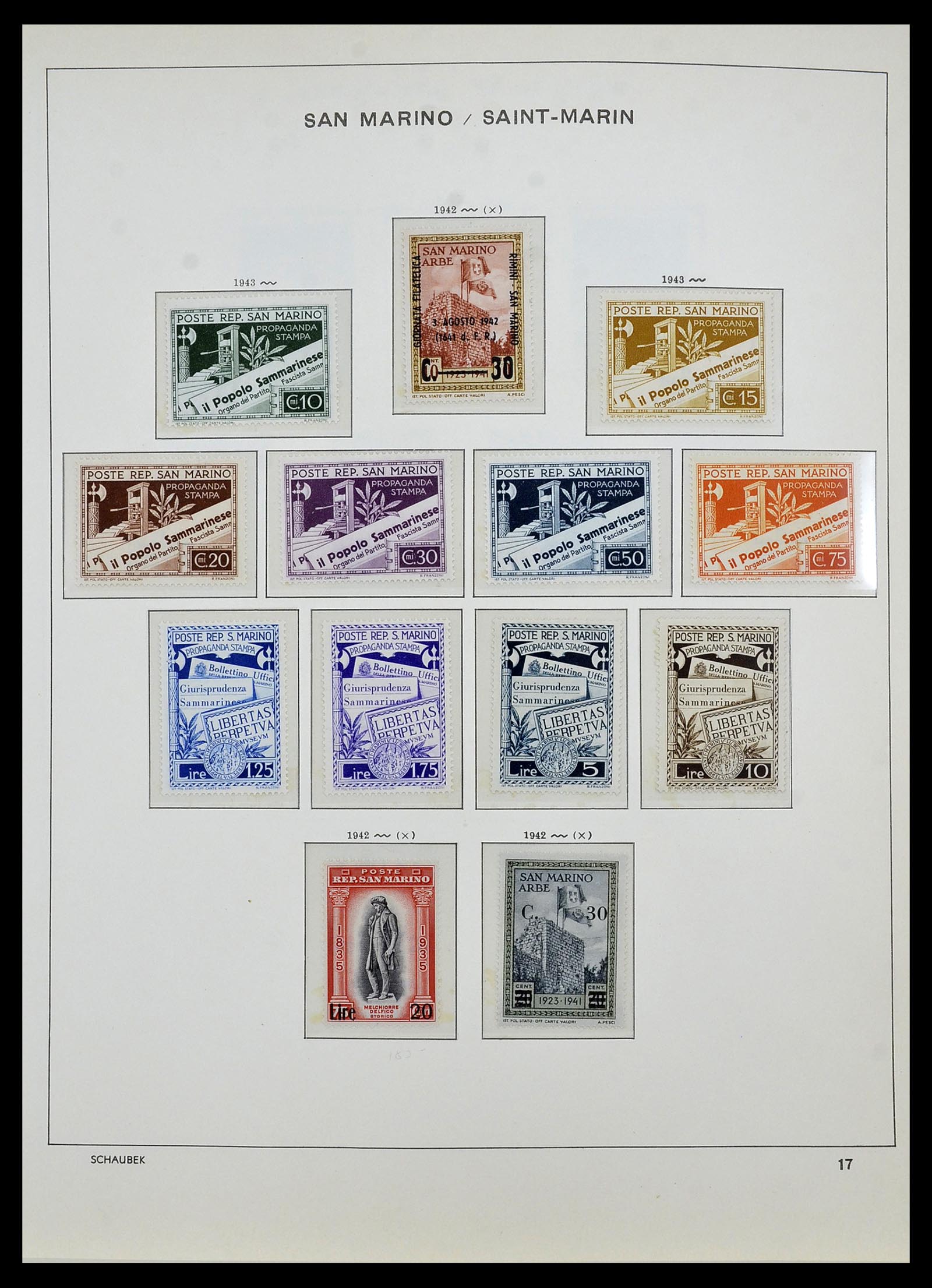 34439 018 - Postzegelverzameling 34439 San Marino 1877-1977.