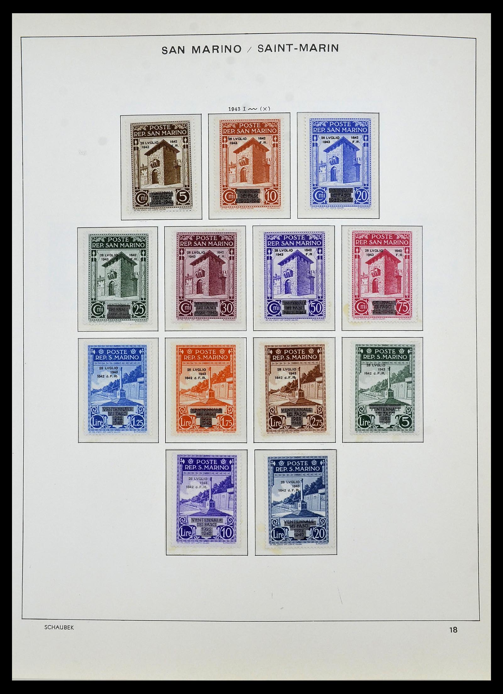 34439 019 - Postzegelverzameling 34439 San Marino 1877-1977.