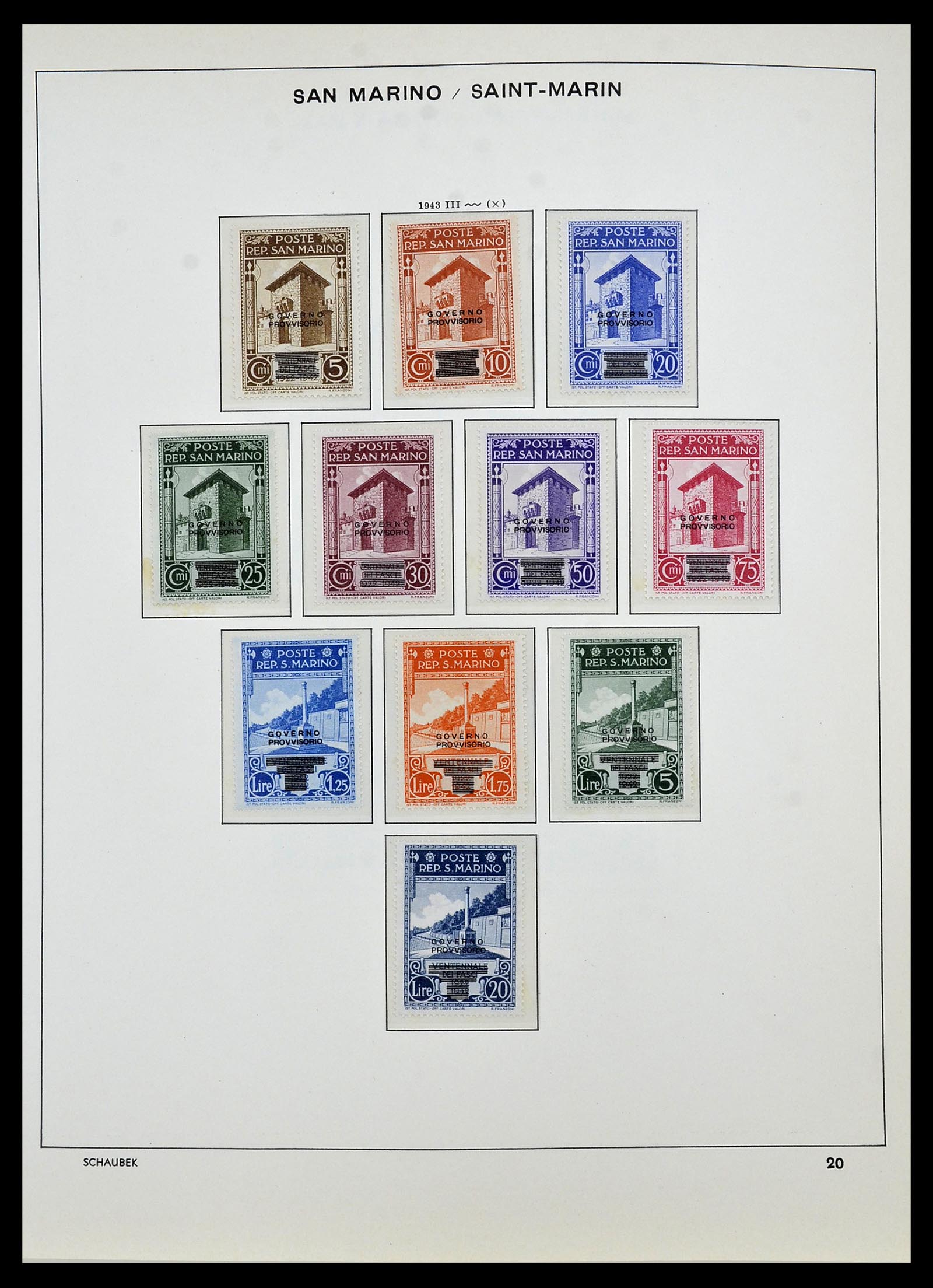 34439 021 - Postzegelverzameling 34439 San Marino 1877-1977.