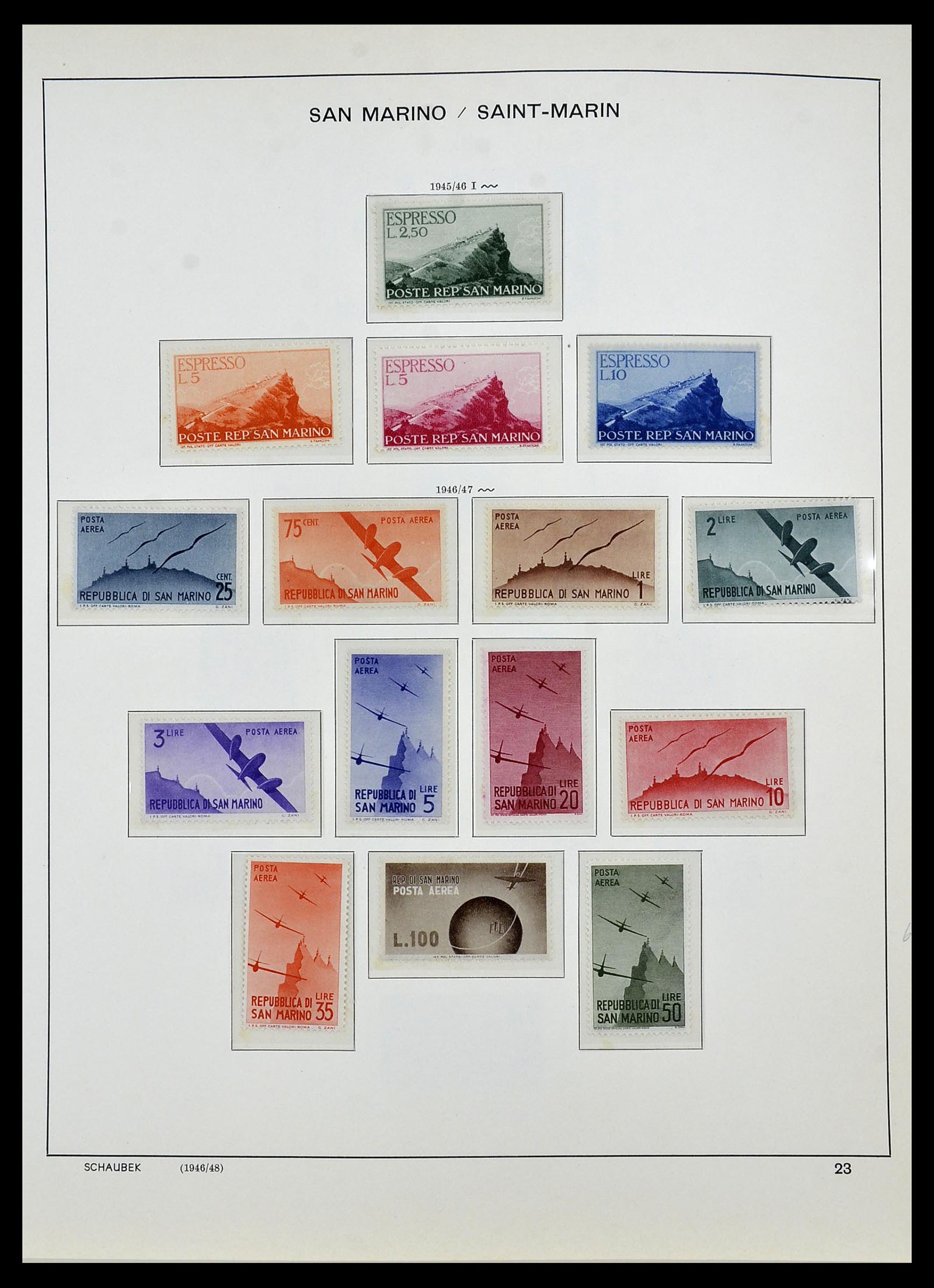 34439 024 - Stamp Collection 34439 San Marino 1877-1977.