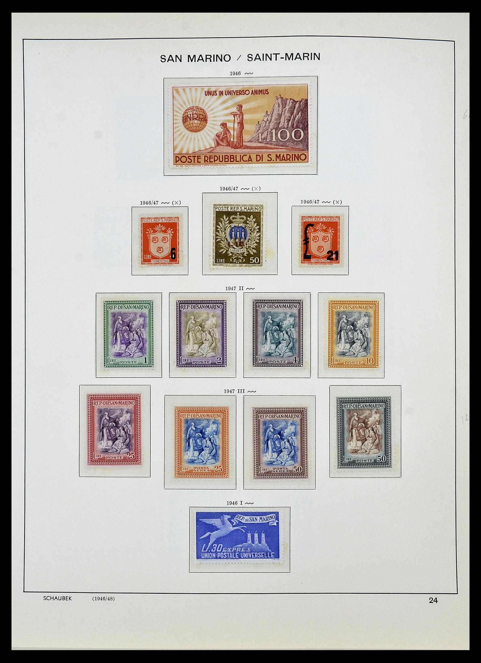 34439 025 - Postzegelverzameling 34439 San Marino 1877-1977.