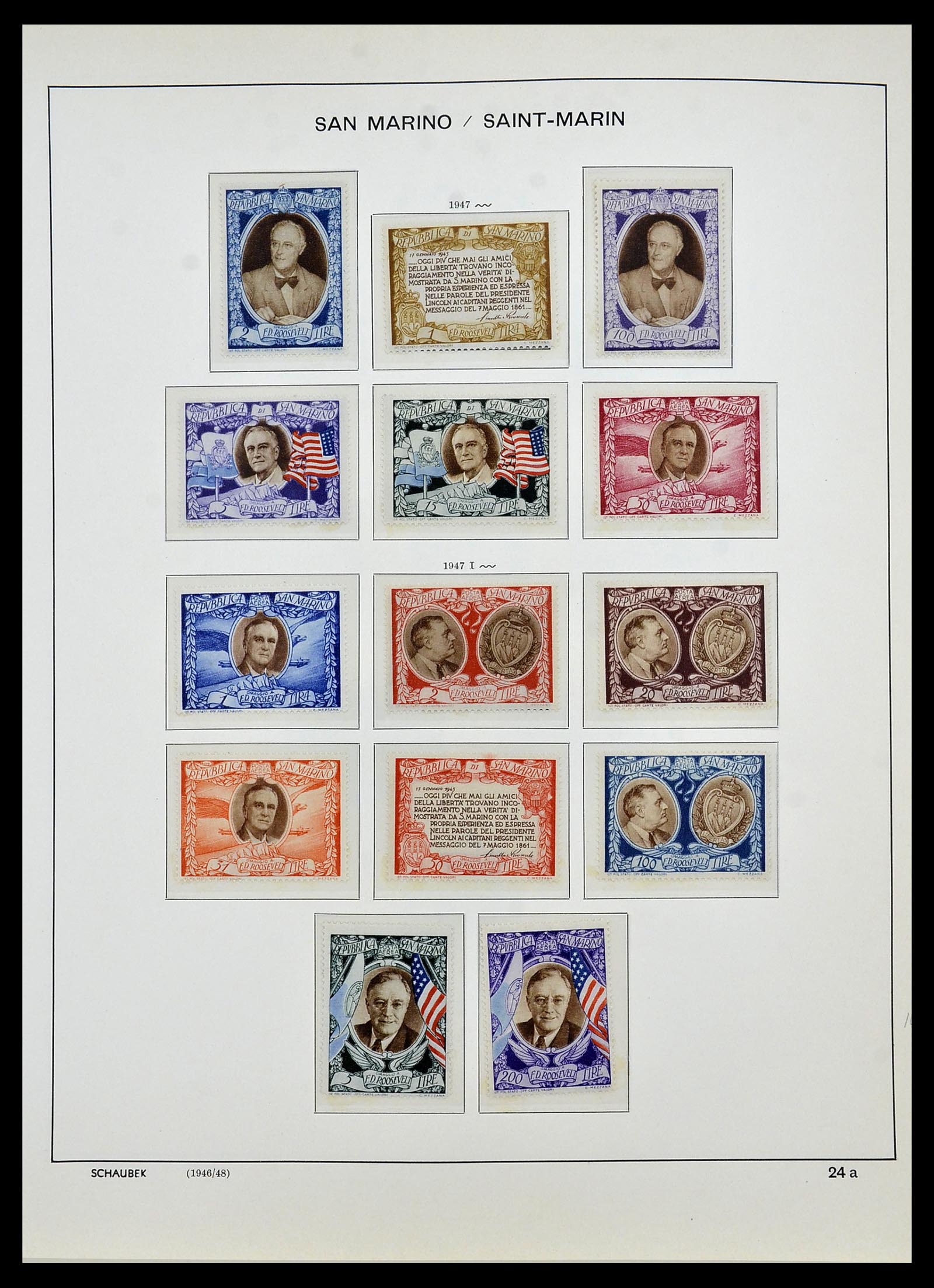 34439 026 - Postzegelverzameling 34439 San Marino 1877-1977.