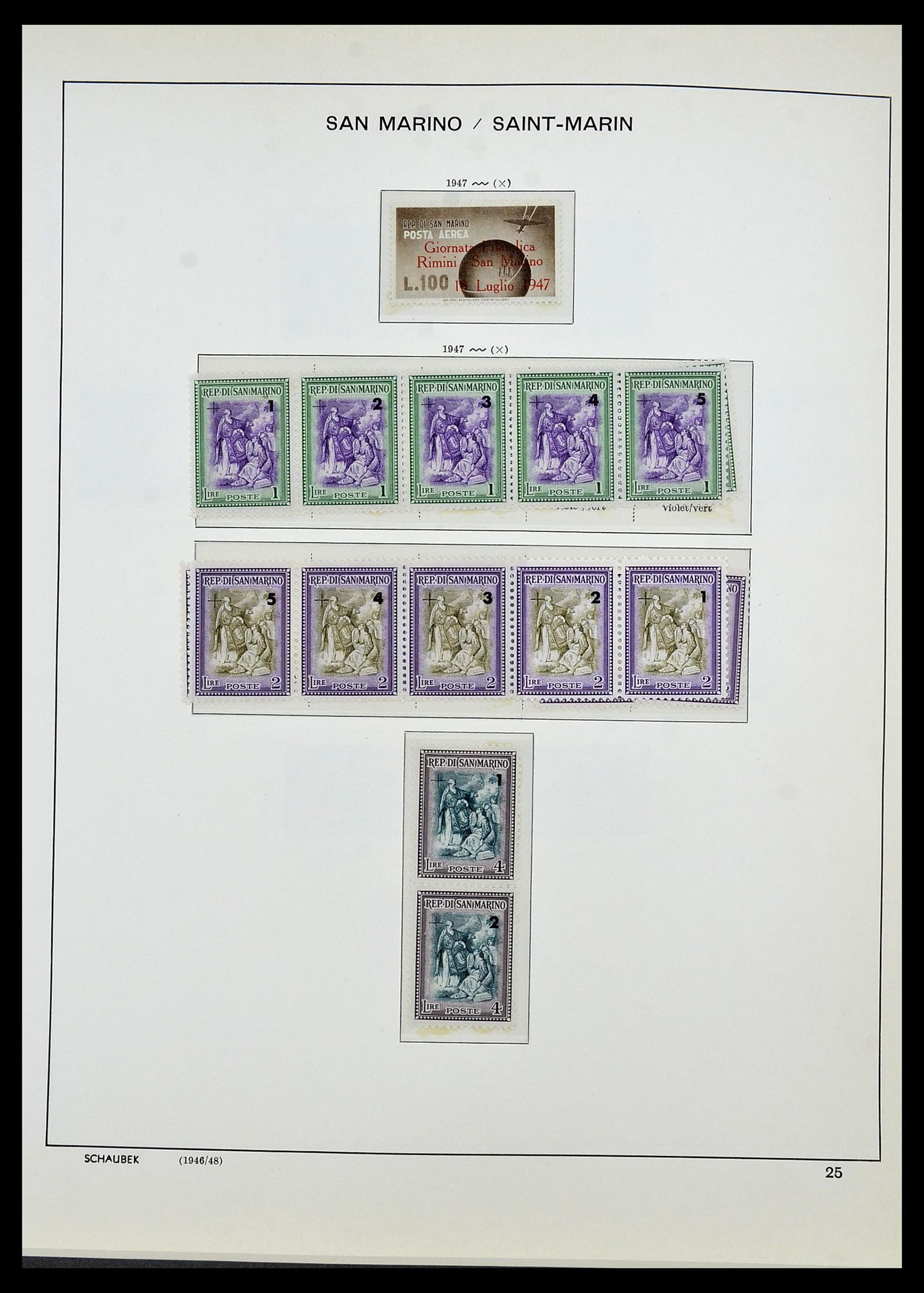 34439 028 - Postzegelverzameling 34439 San Marino 1877-1977.