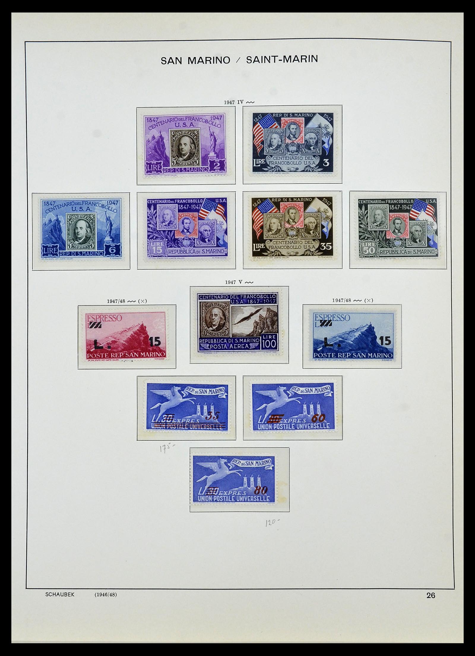34439 029 - Postzegelverzameling 34439 San Marino 1877-1977.