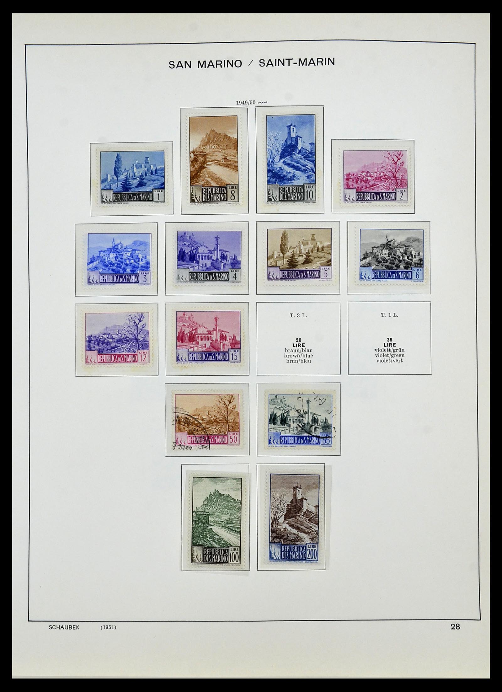 34439 031 - Postzegelverzameling 34439 San Marino 1877-1977.