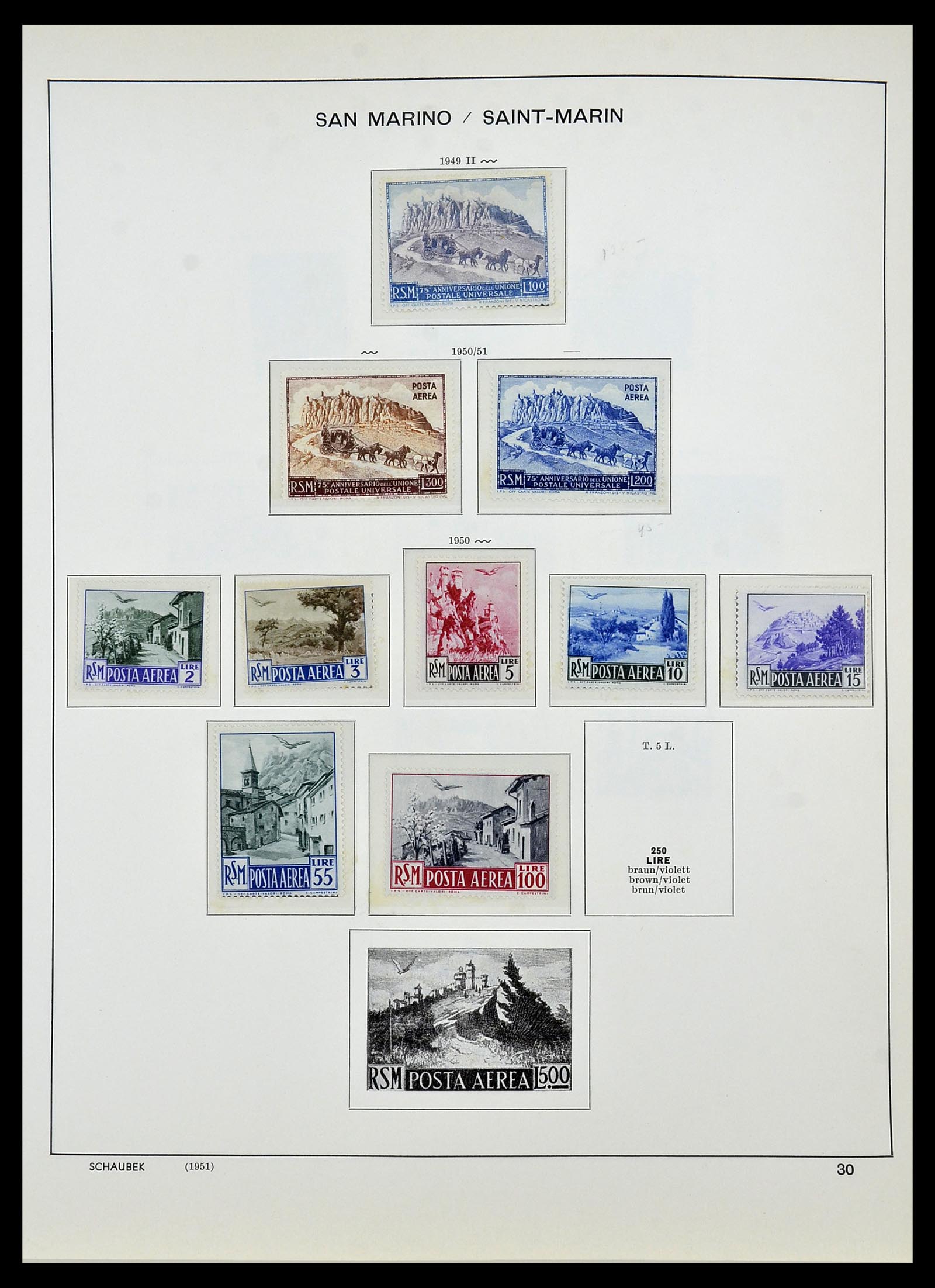 34439 033 - Postzegelverzameling 34439 San Marino 1877-1977.