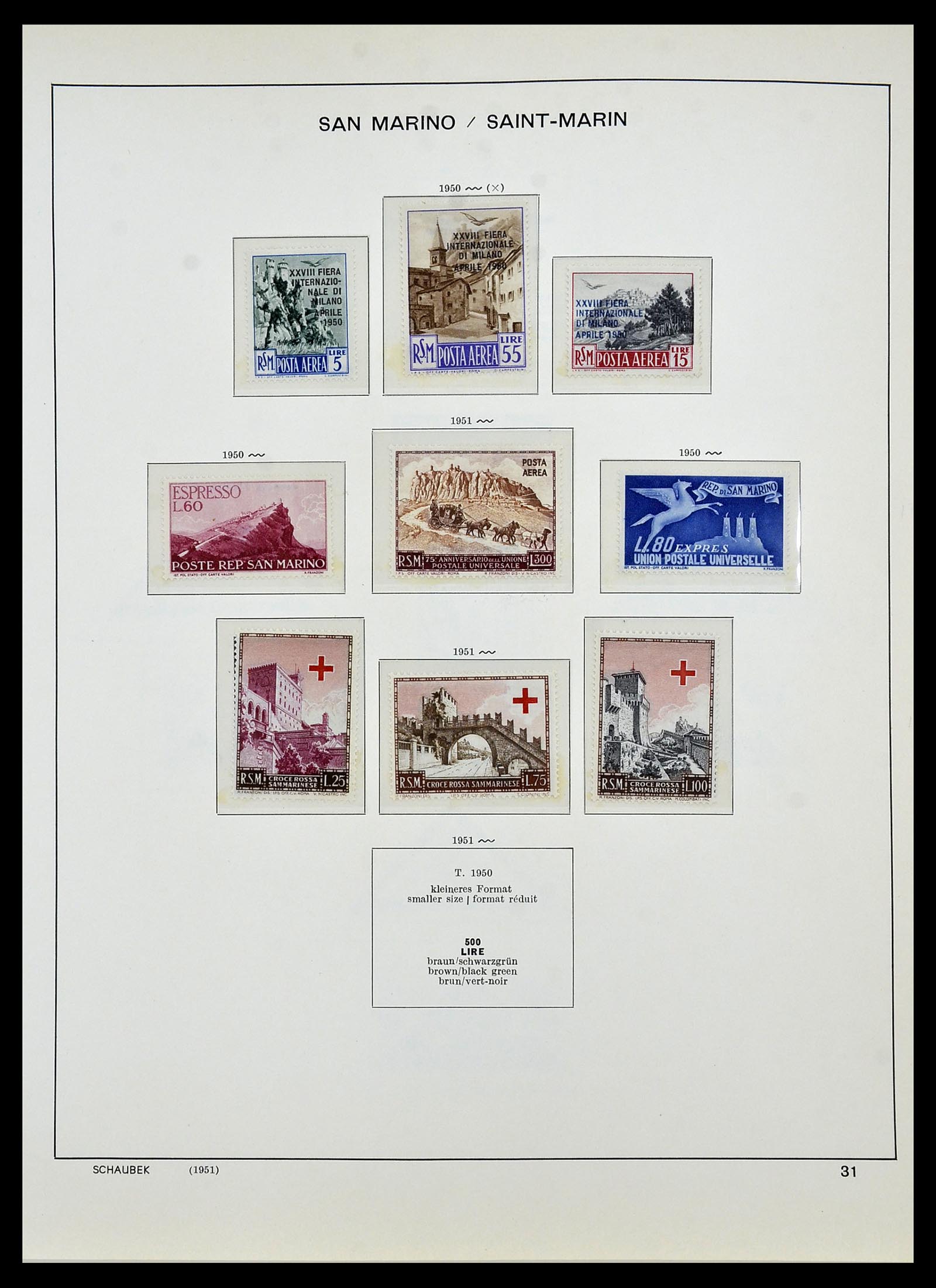 34439 034 - Postzegelverzameling 34439 San Marino 1877-1977.