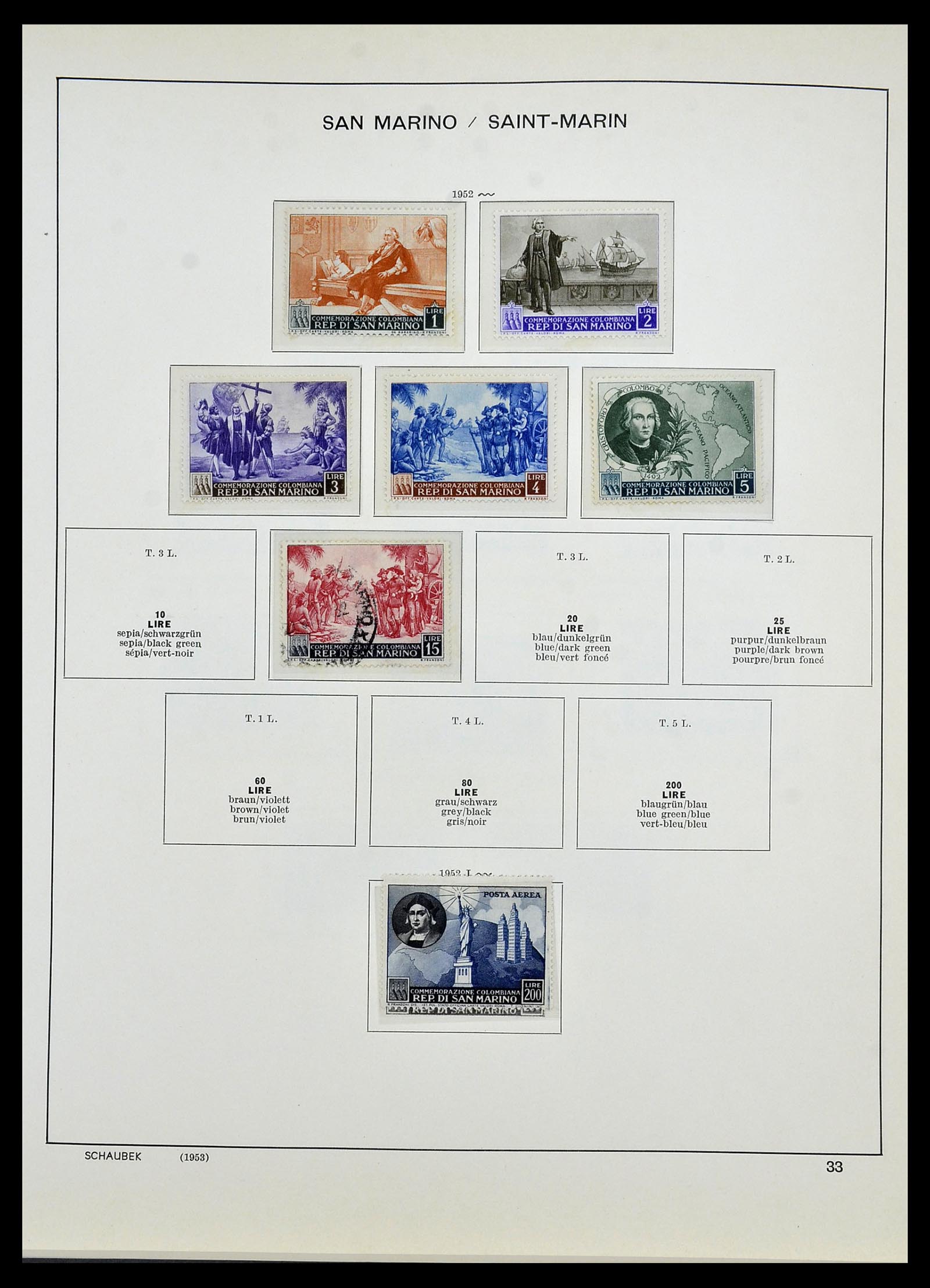 34439 036 - Postzegelverzameling 34439 San Marino 1877-1977.