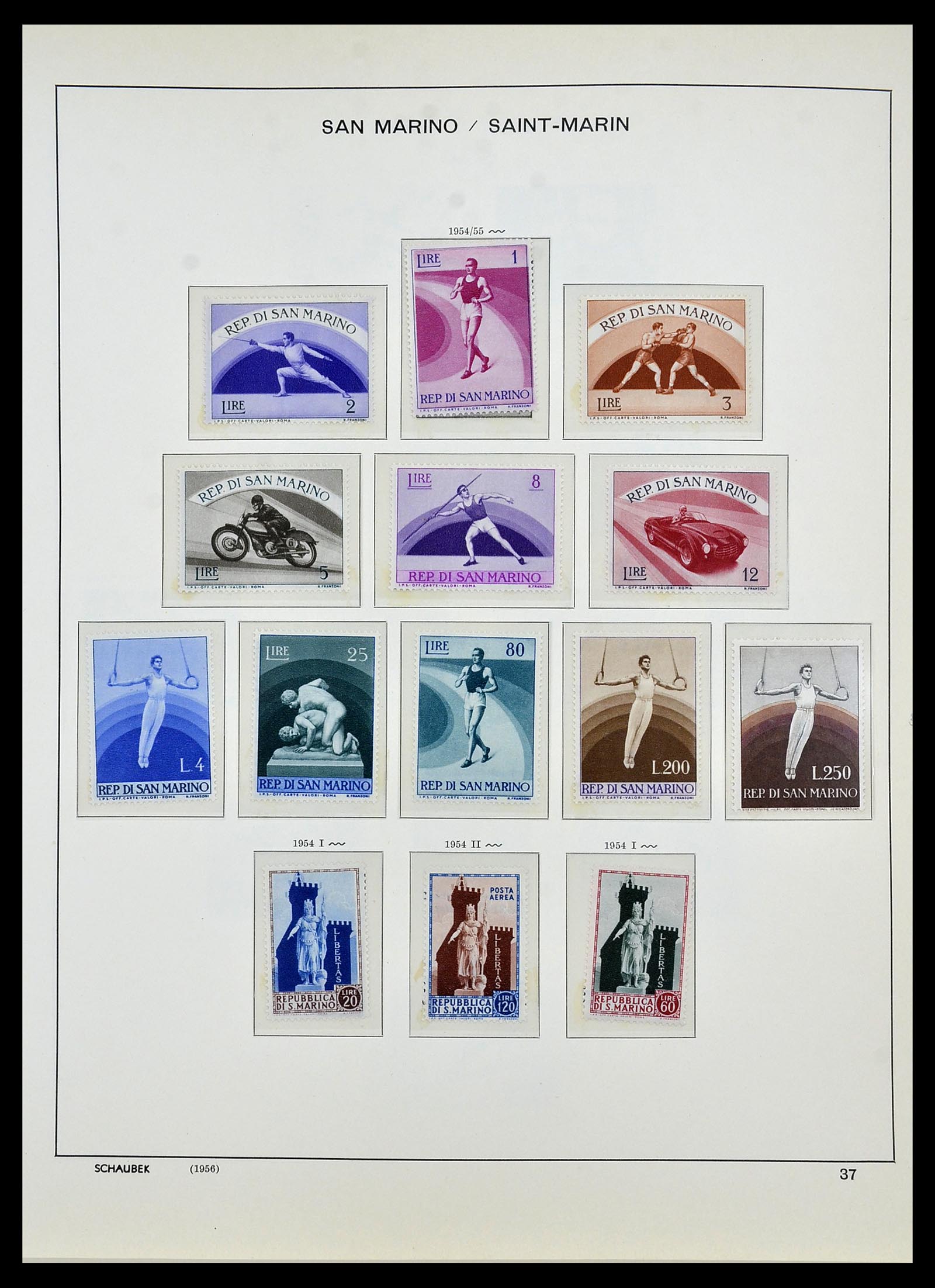 34439 040 - Postzegelverzameling 34439 San Marino 1877-1977.