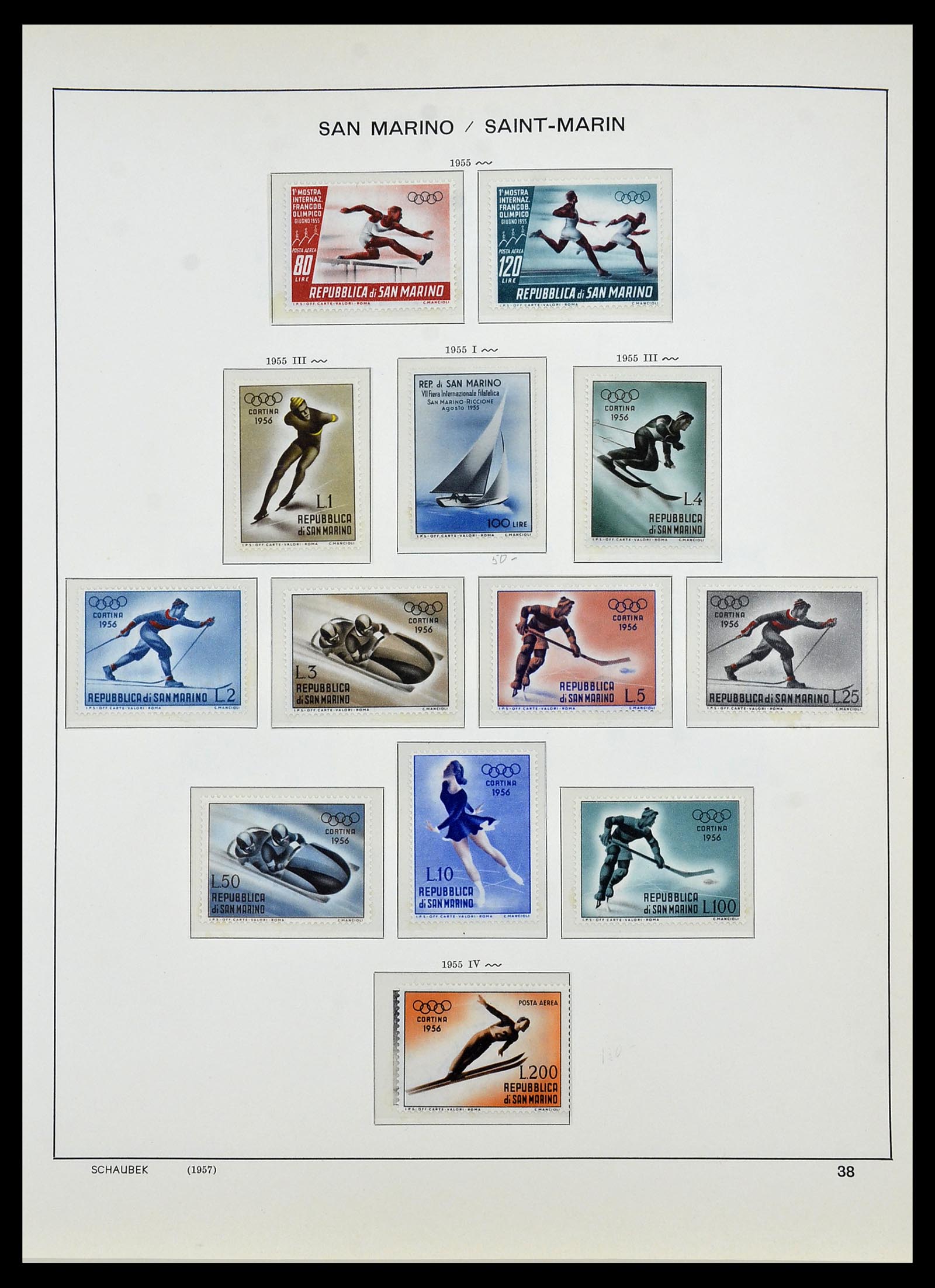 34439 041 - Postzegelverzameling 34439 San Marino 1877-1977.