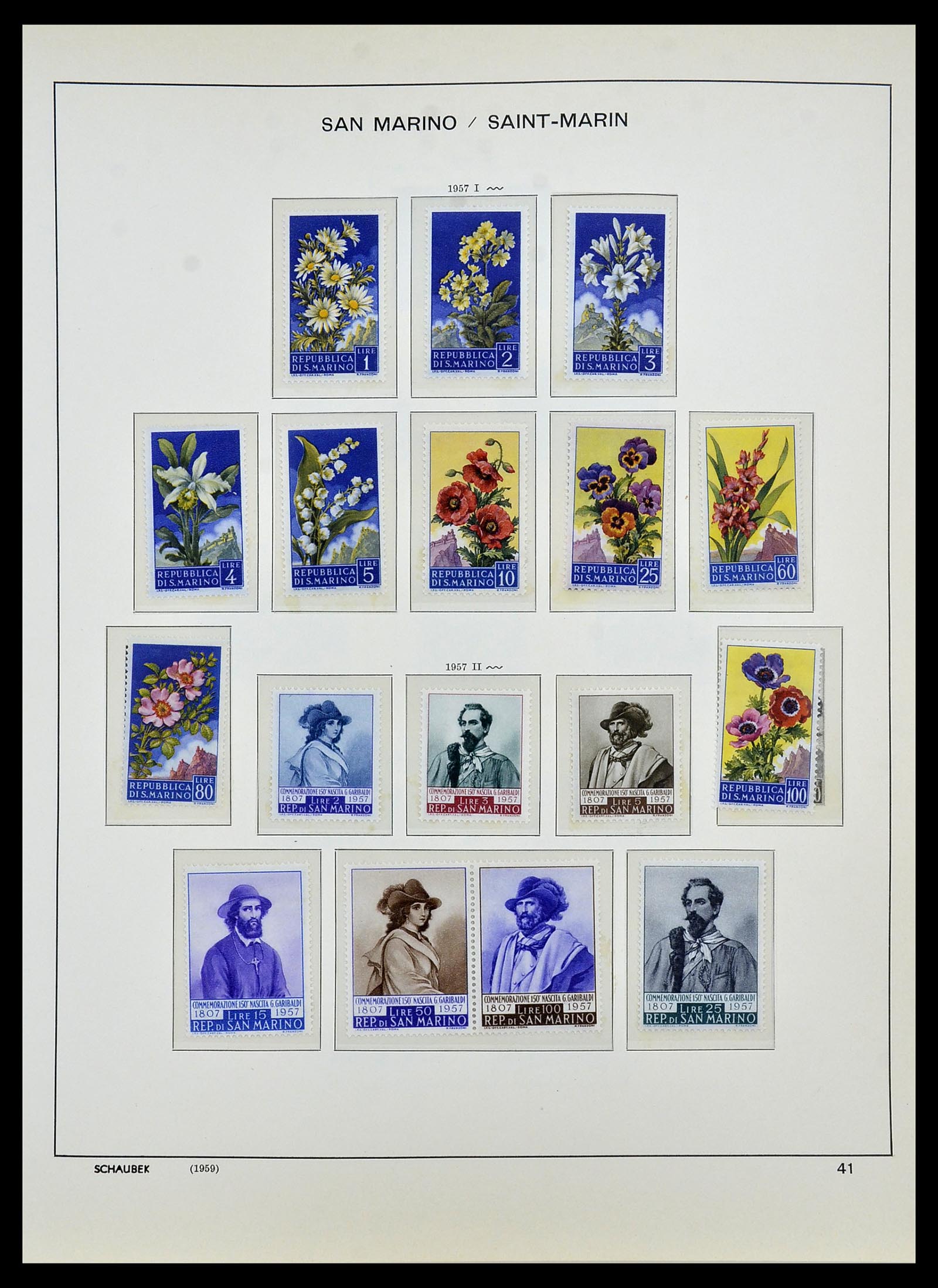 34439 044 - Postzegelverzameling 34439 San Marino 1877-1977.