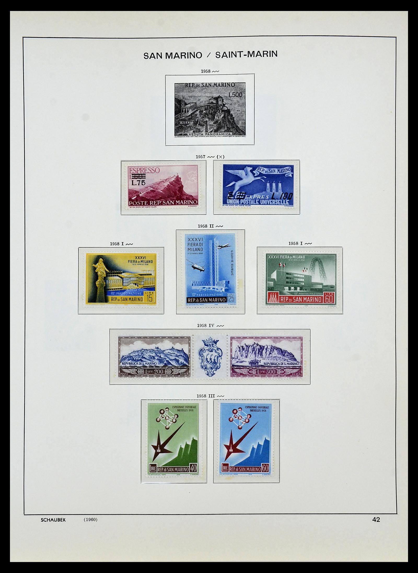 34439 045 - Postzegelverzameling 34439 San Marino 1877-1977.