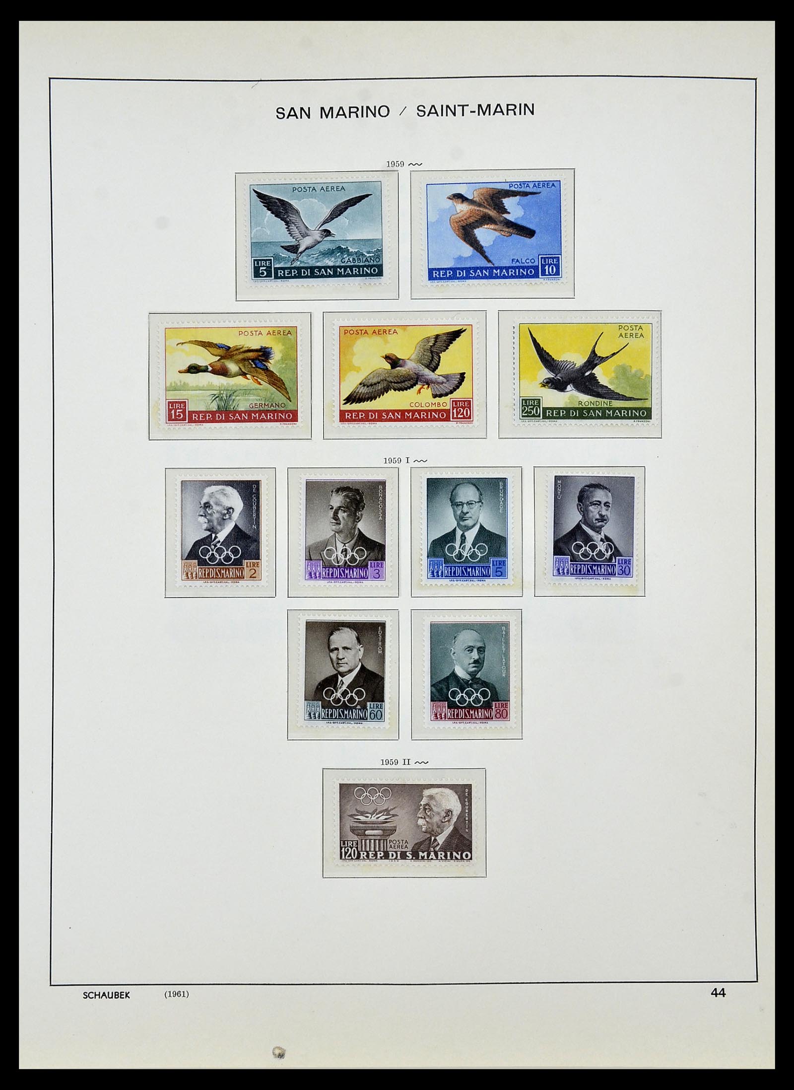 34439 047 - Postzegelverzameling 34439 San Marino 1877-1977.