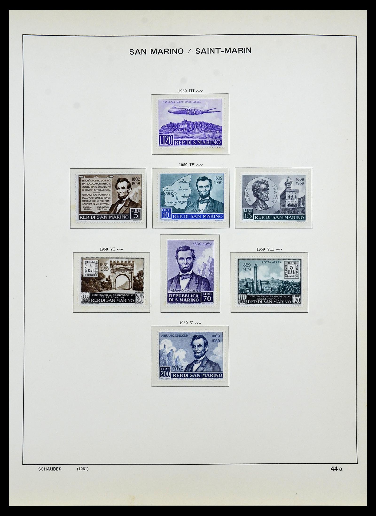 34439 048 - Postzegelverzameling 34439 San Marino 1877-1977.