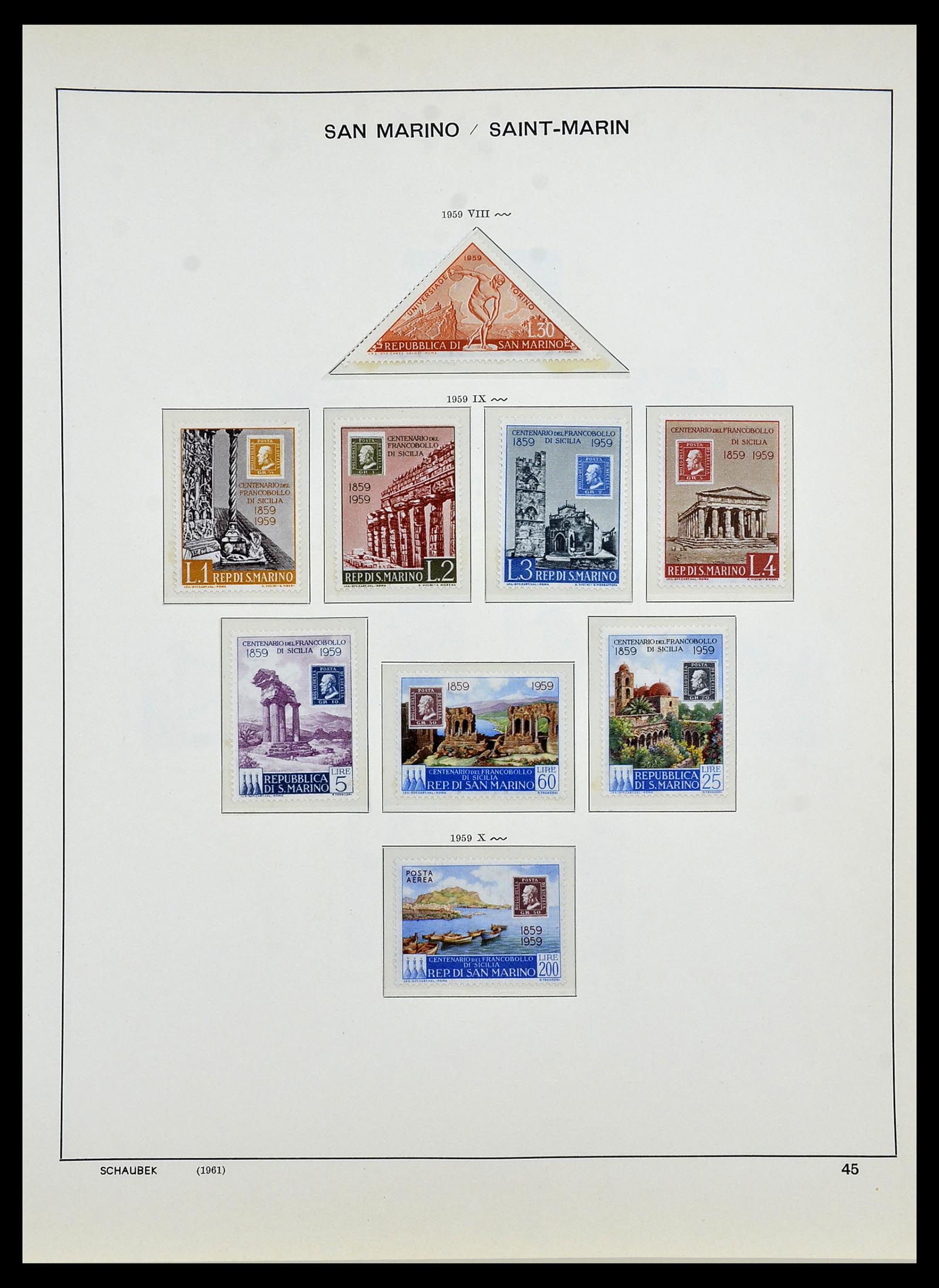34439 049 - Postzegelverzameling 34439 San Marino 1877-1977.