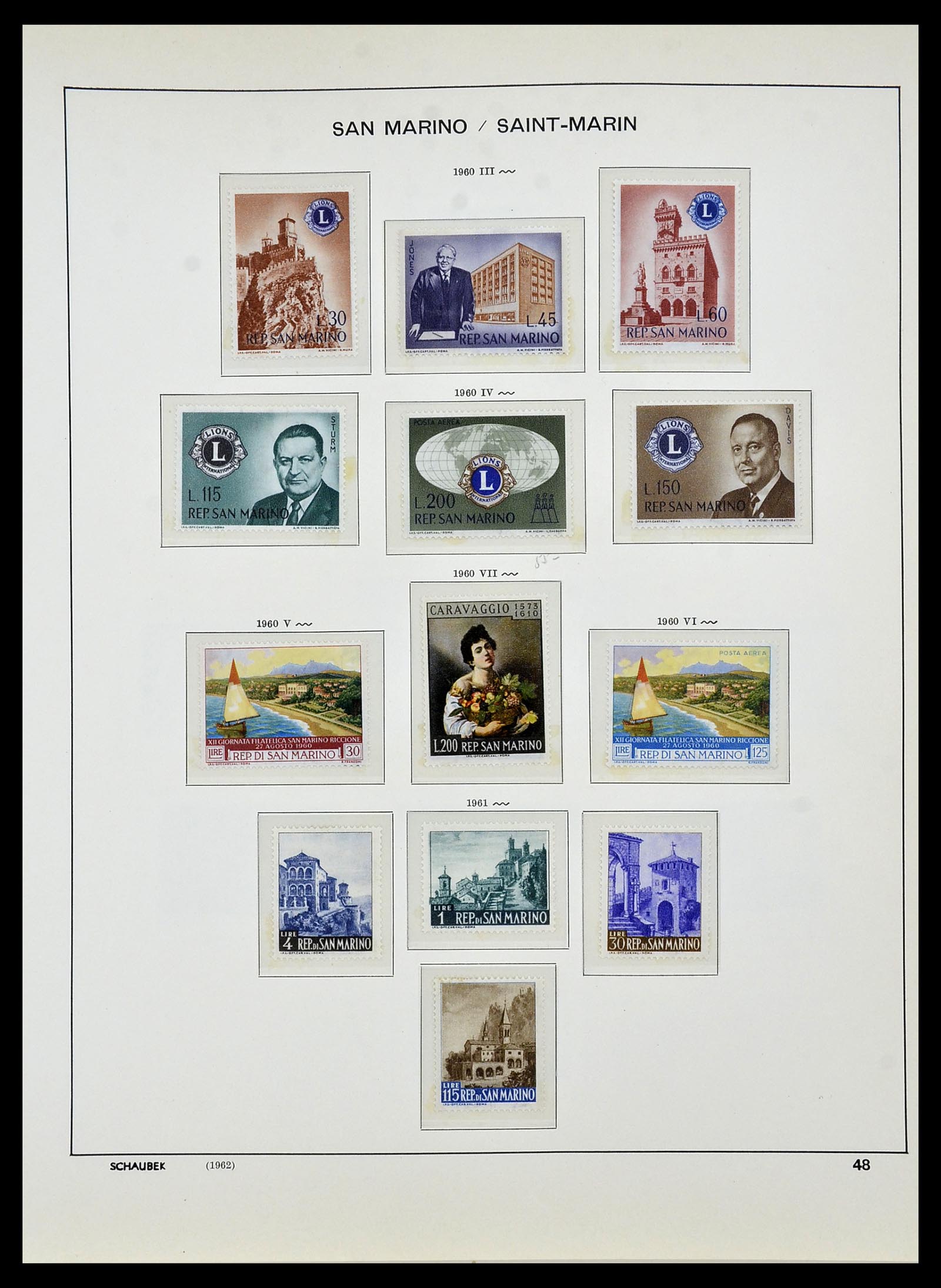 34439 054 - Postzegelverzameling 34439 San Marino 1877-1977.