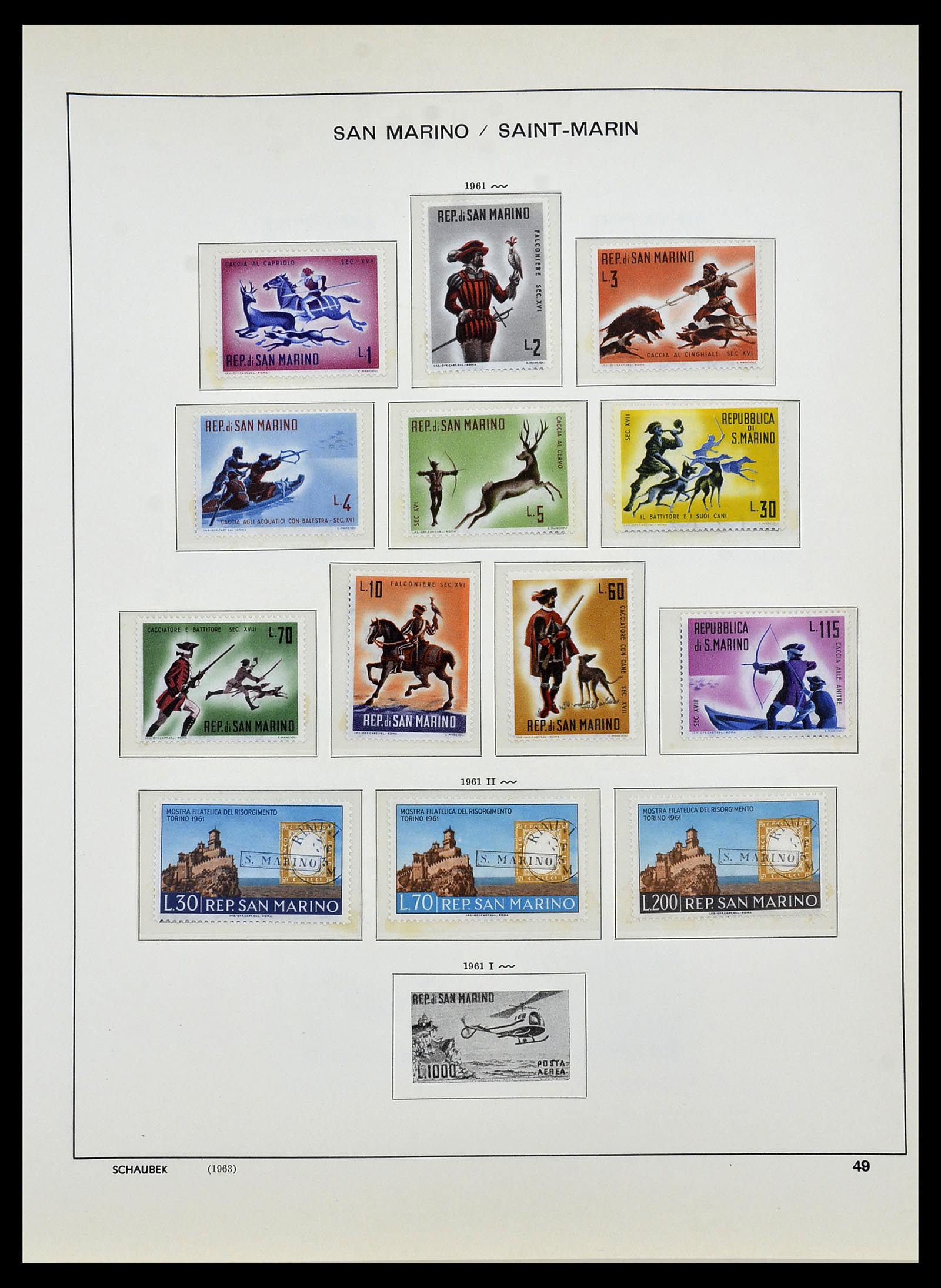 34439 055 - Postzegelverzameling 34439 San Marino 1877-1977.