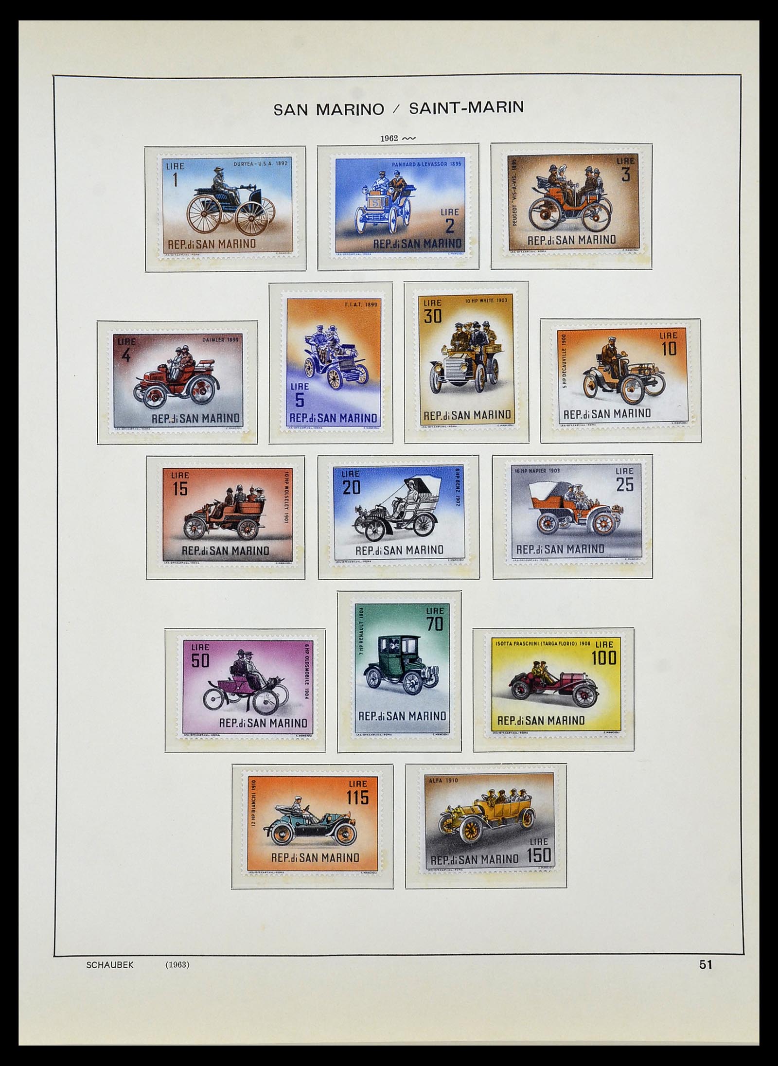 34439 057 - Postzegelverzameling 34439 San Marino 1877-1977.