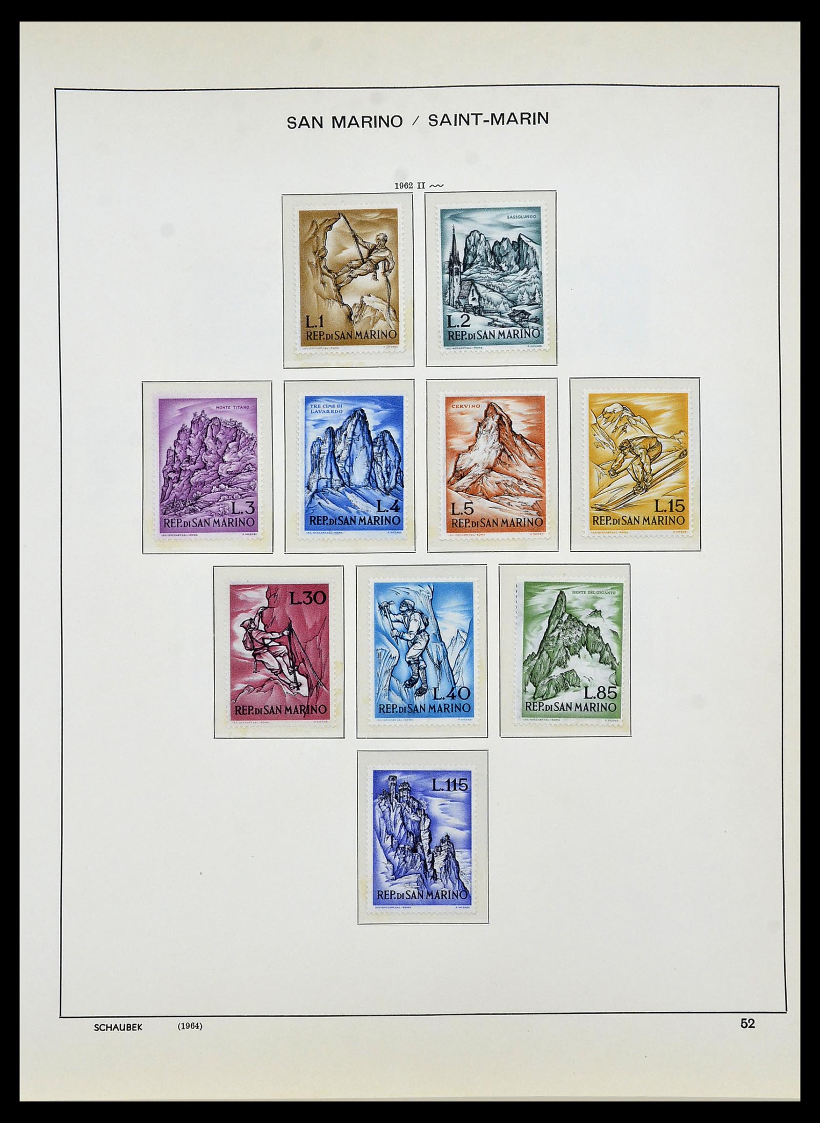 34439 058 - Postzegelverzameling 34439 San Marino 1877-1977.