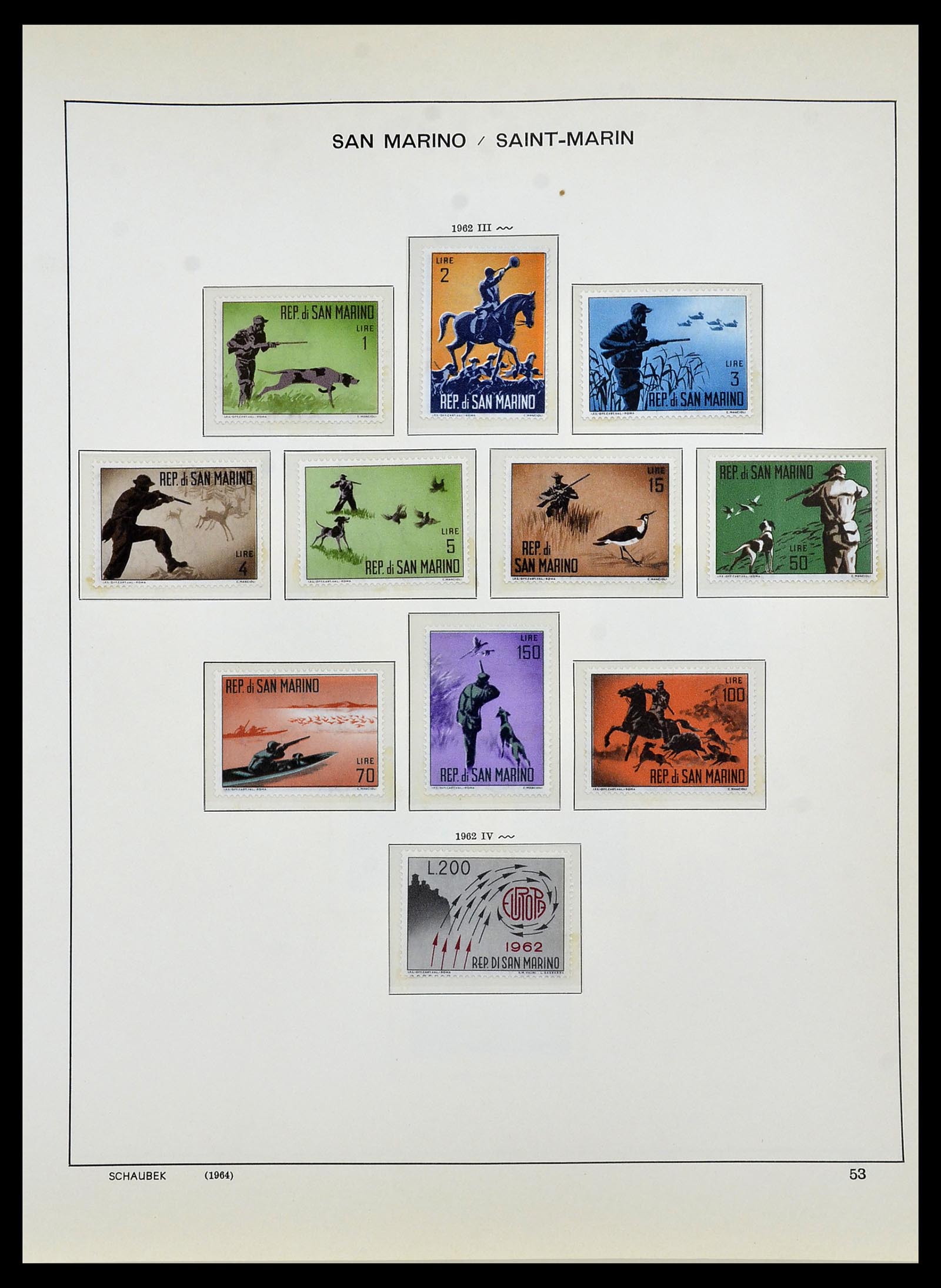 34439 059 - Postzegelverzameling 34439 San Marino 1877-1977.