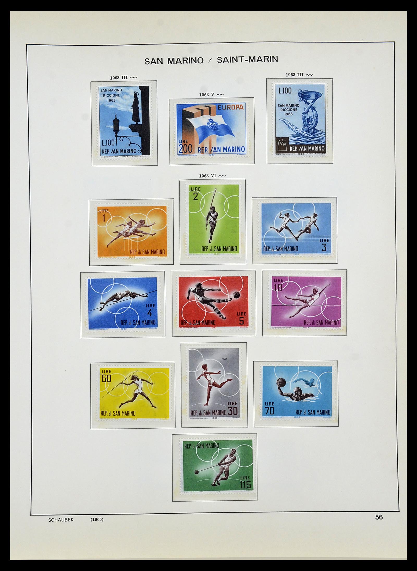 34439 062 - Stamp Collection 34439 San Marino 1877-1977.