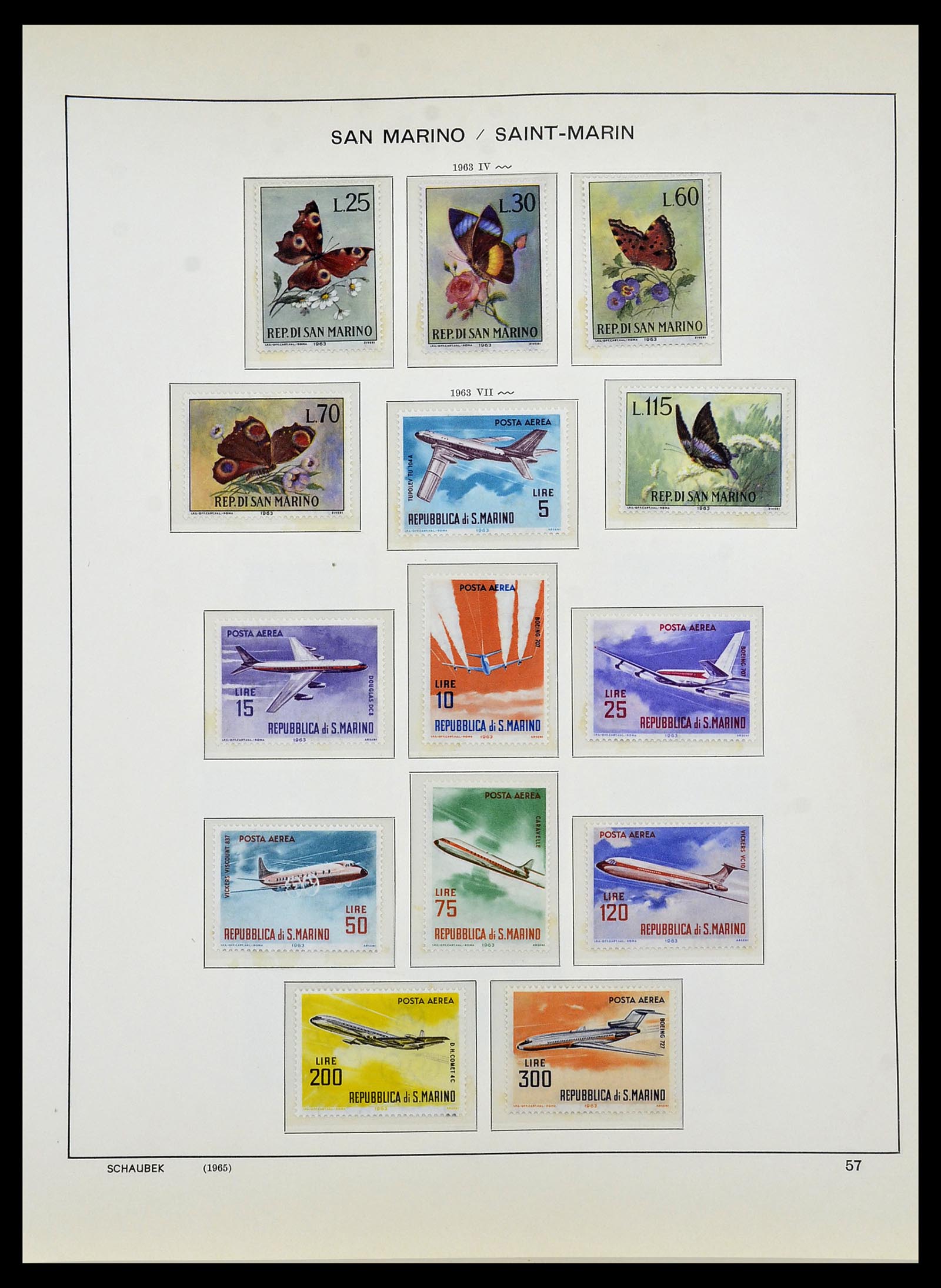 34439 063 - Stamp Collection 34439 San Marino 1877-1977.