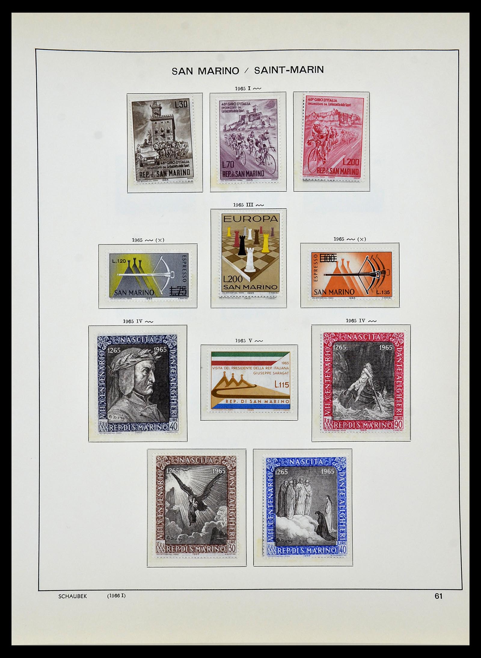 34439 067 - Stamp Collection 34439 San Marino 1877-1977.