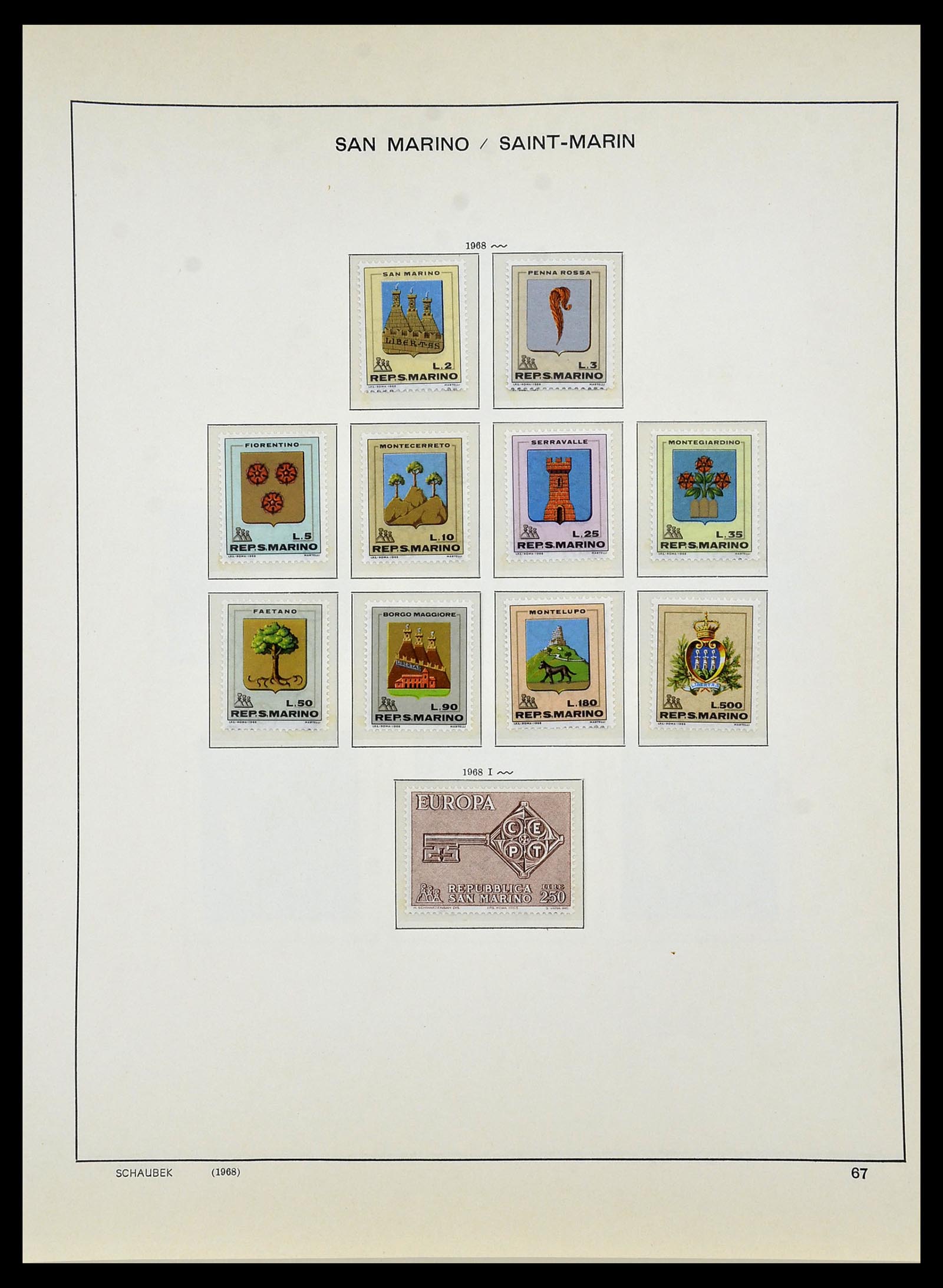 34439 073 - Stamp Collection 34439 San Marino 1877-1977.