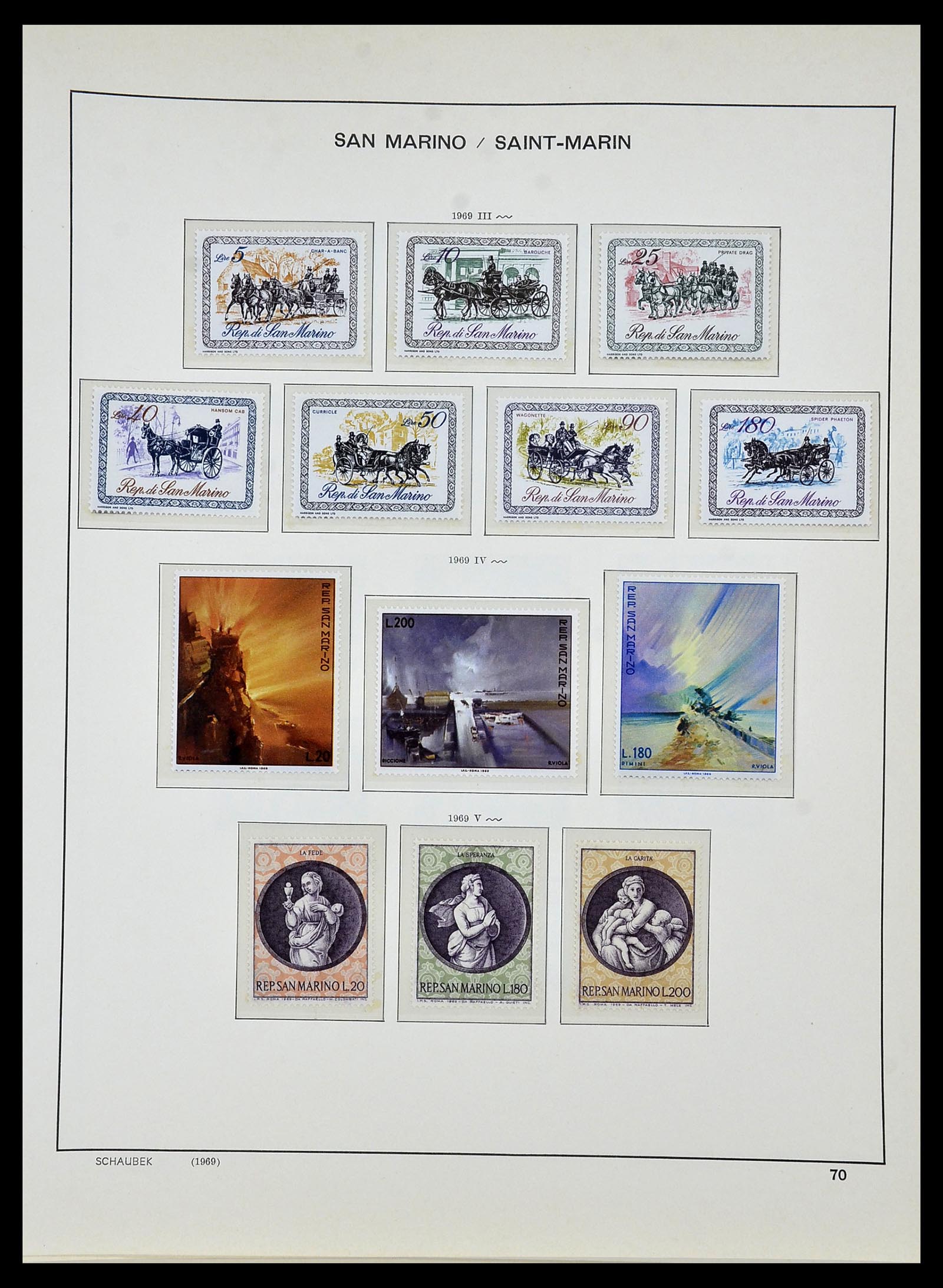 34439 076 - Stamp Collection 34439 San Marino 1877-1977.