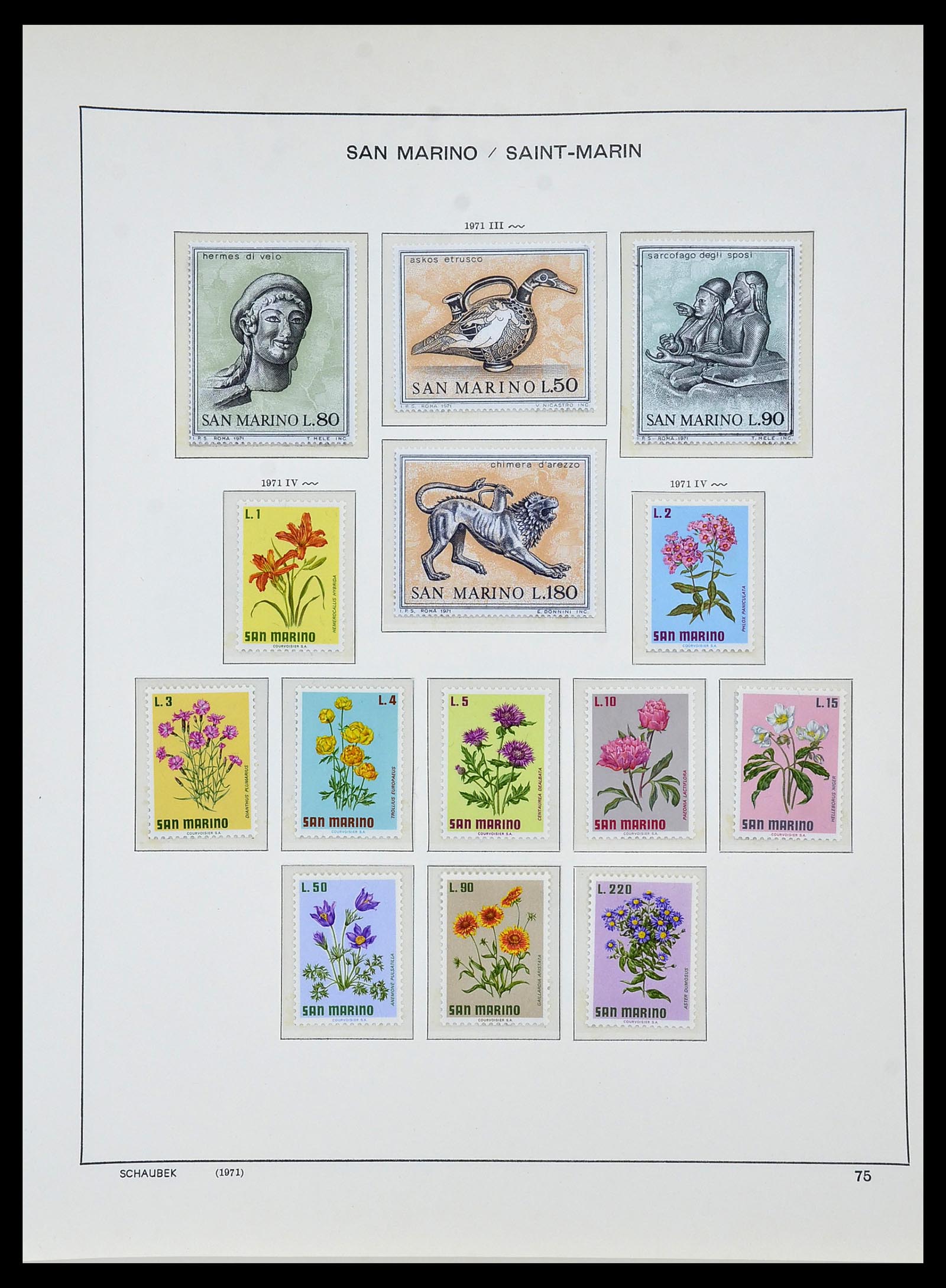 34439 081 - Stamp Collection 34439 San Marino 1877-1977.