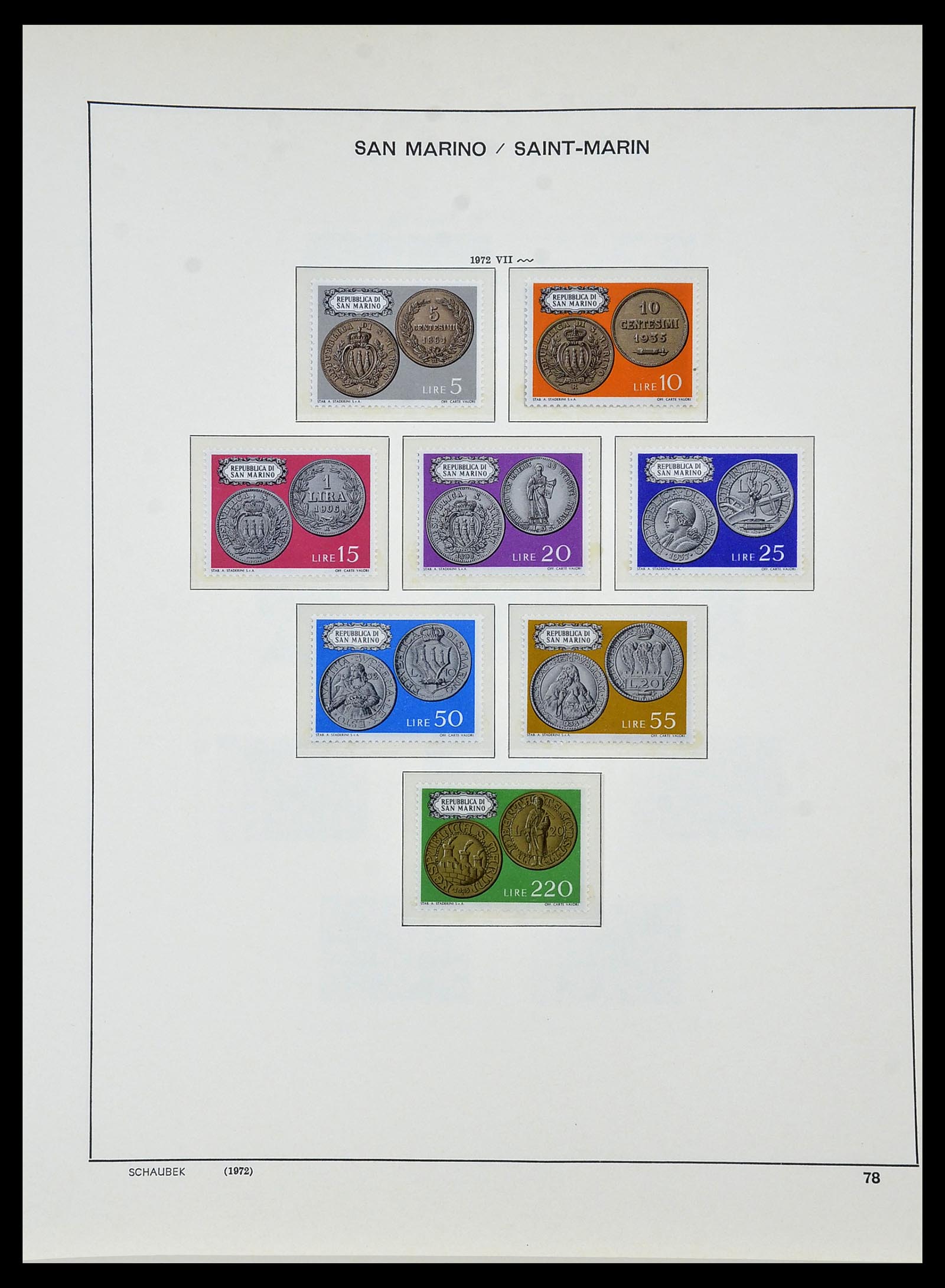 34439 084 - Stamp Collection 34439 San Marino 1877-1977.