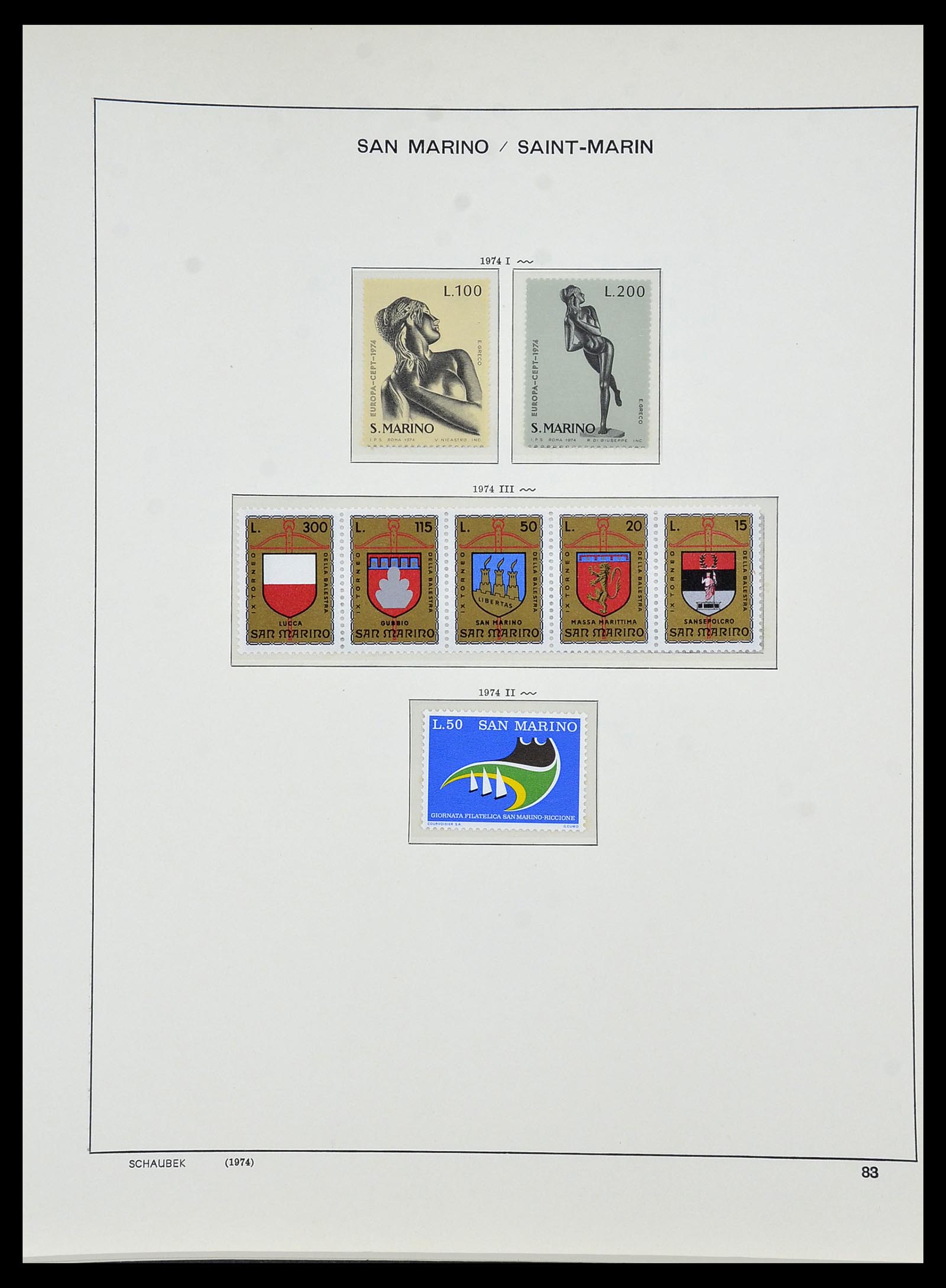 34439 089 - Stamp Collection 34439 San Marino 1877-1977.