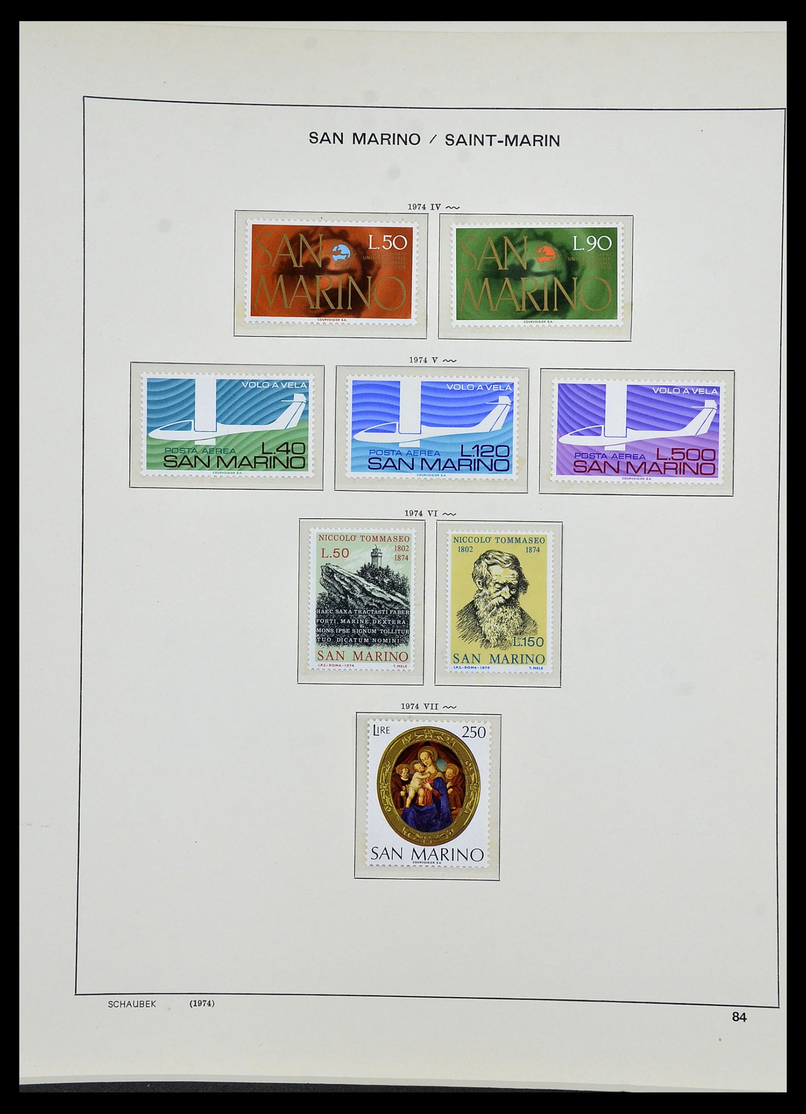 34439 090 - Stamp Collection 34439 San Marino 1877-1977.