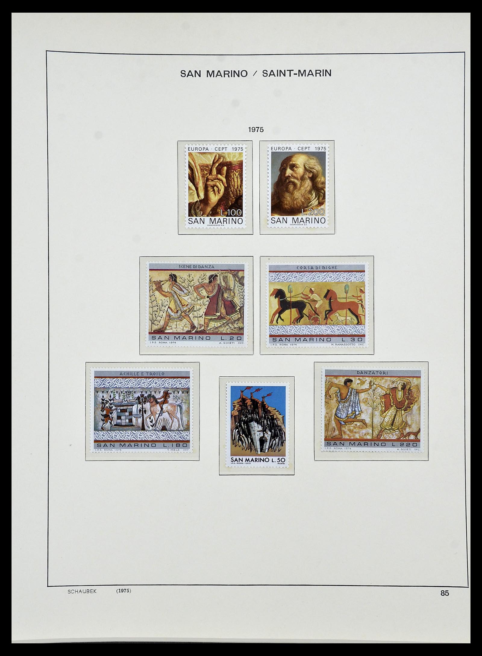 34439 091 - Stamp Collection 34439 San Marino 1877-1977.