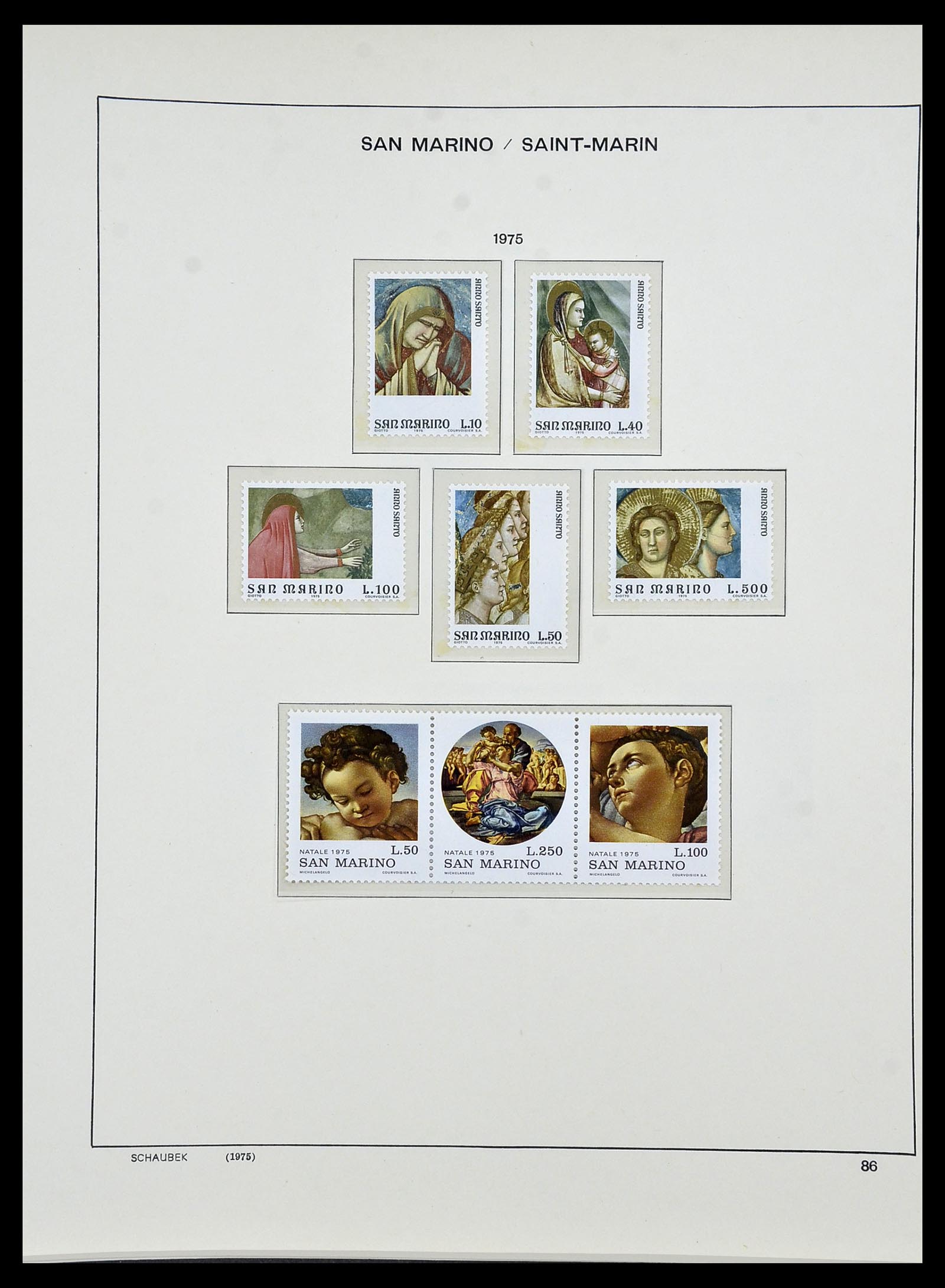 34439 092 - Stamp Collection 34439 San Marino 1877-1977.