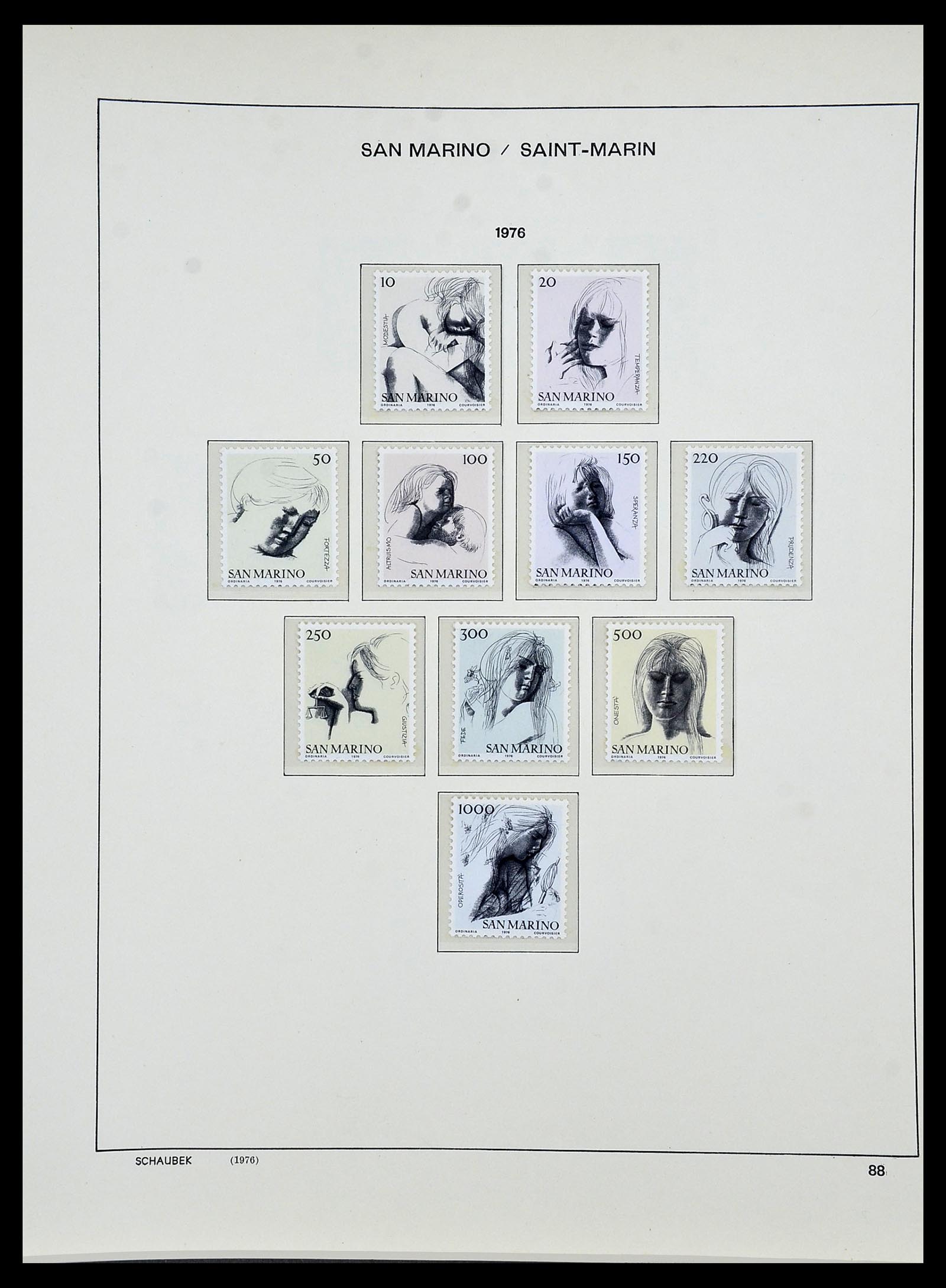 34439 094 - Stamp Collection 34439 San Marino 1877-1977.