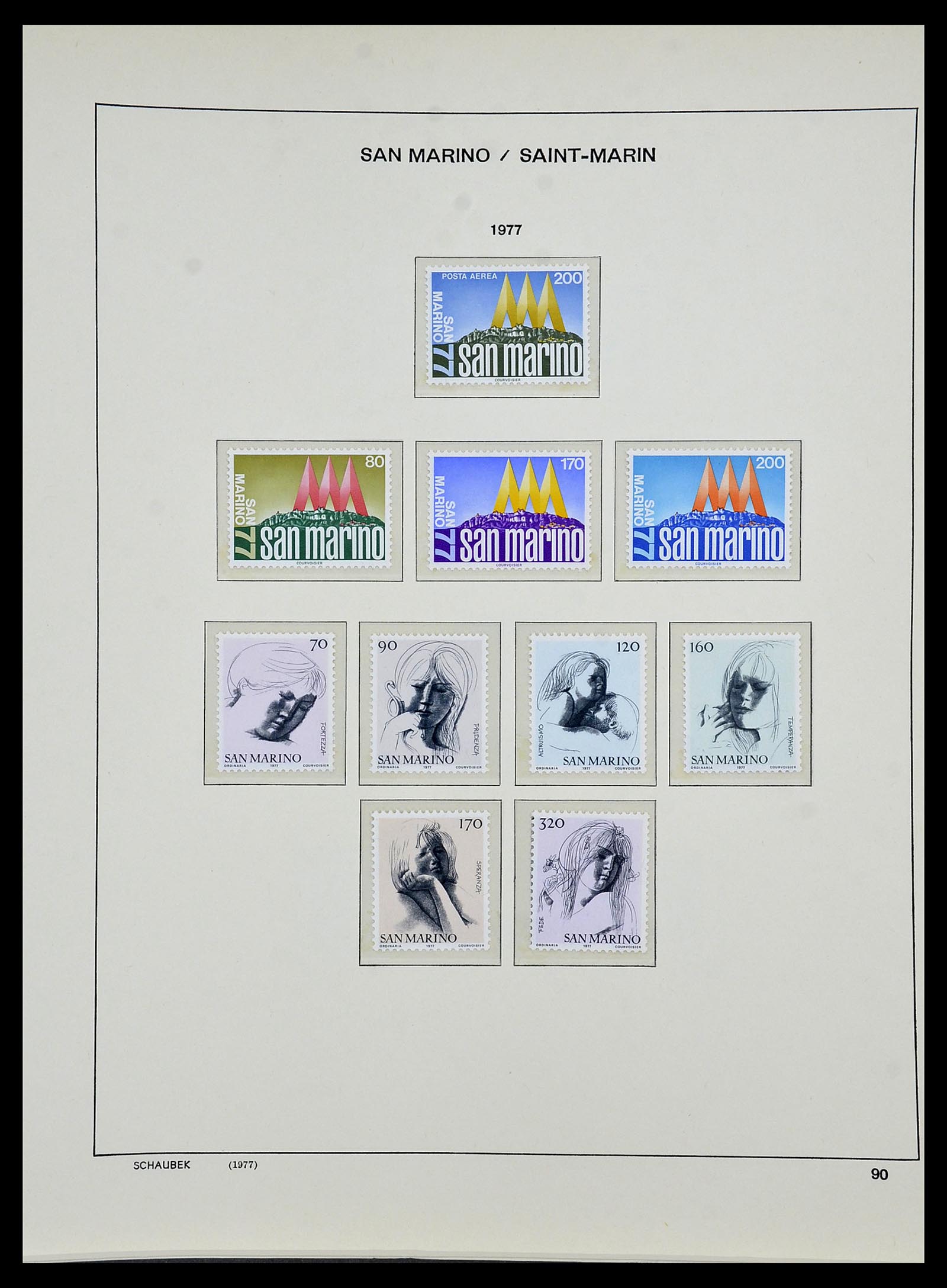 34439 096 - Stamp Collection 34439 San Marino 1877-1977.