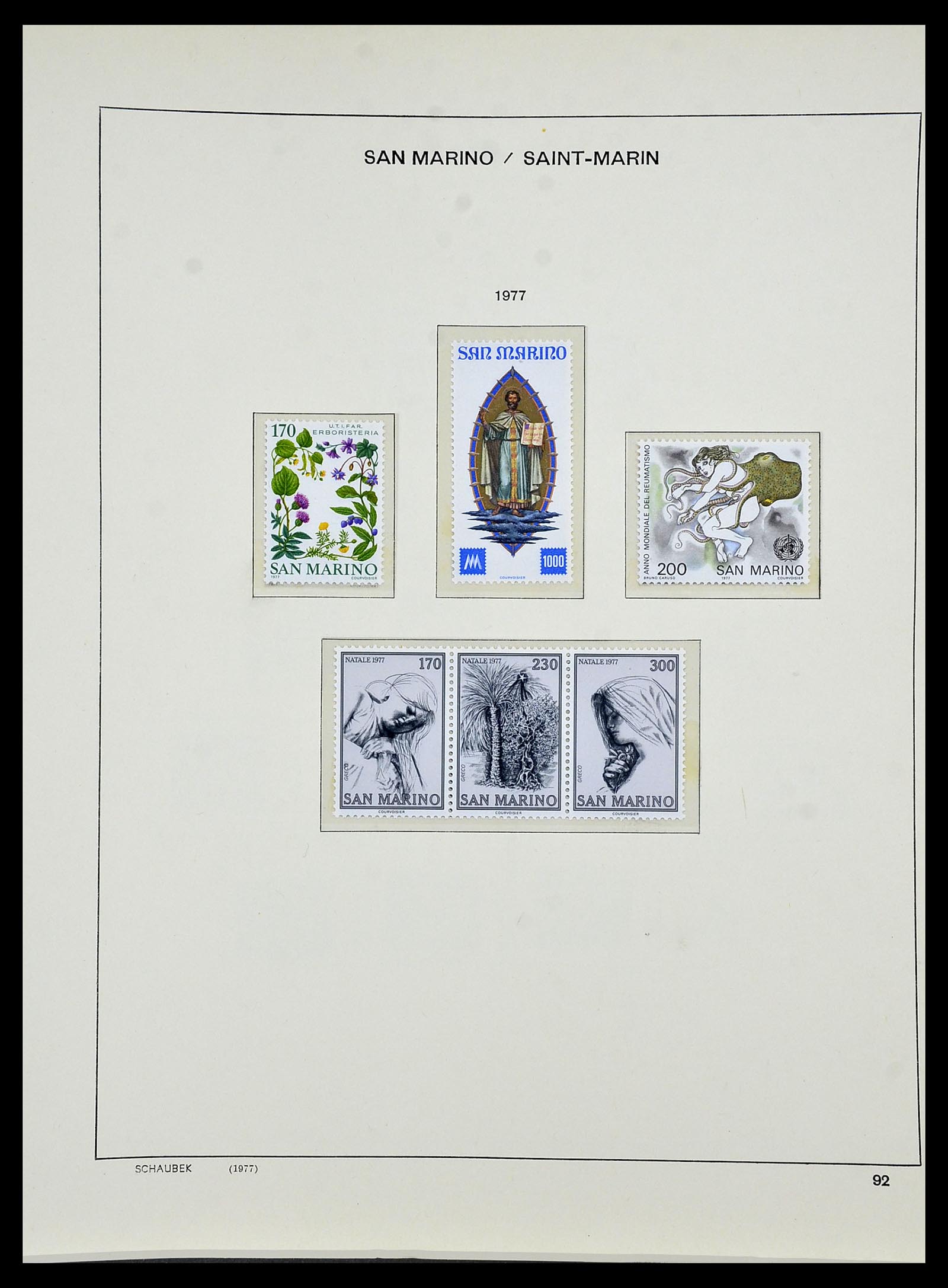 34439 098 - Stamp Collection 34439 San Marino 1877-1977.