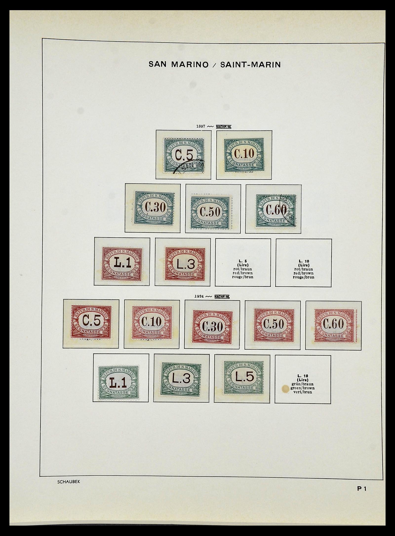 34439 099 - Stamp Collection 34439 San Marino 1877-1977.