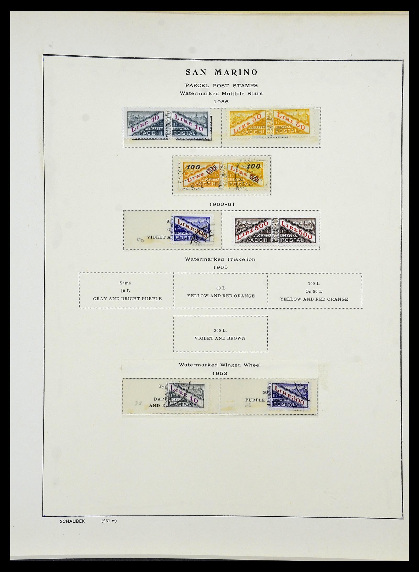 34439 105 - Postzegelverzameling 34439 San Marino 1877-1977.
