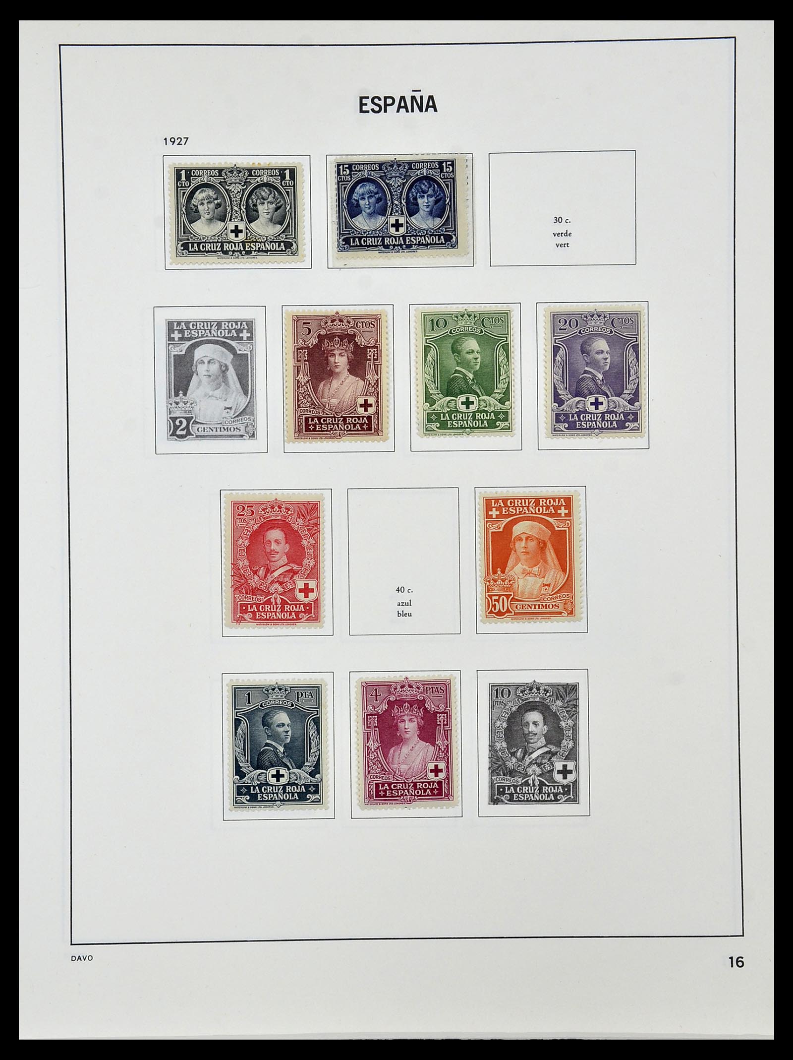 34440 016 - Postzegelverzameling 34440 Spanje 1850-1969.