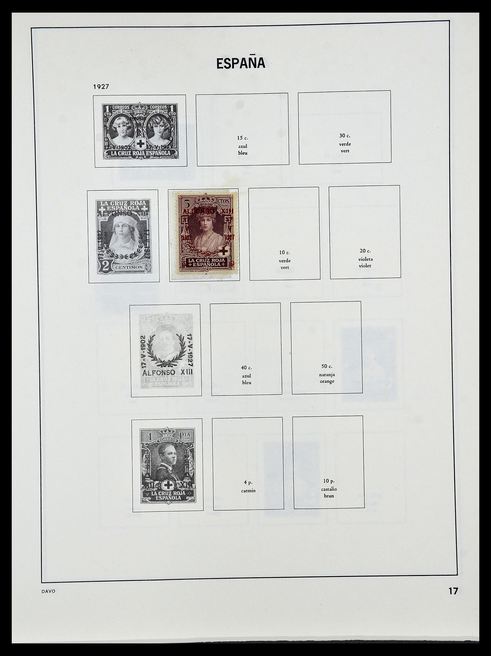 34440 017 - Postzegelverzameling 34440 Spanje 1850-1969.