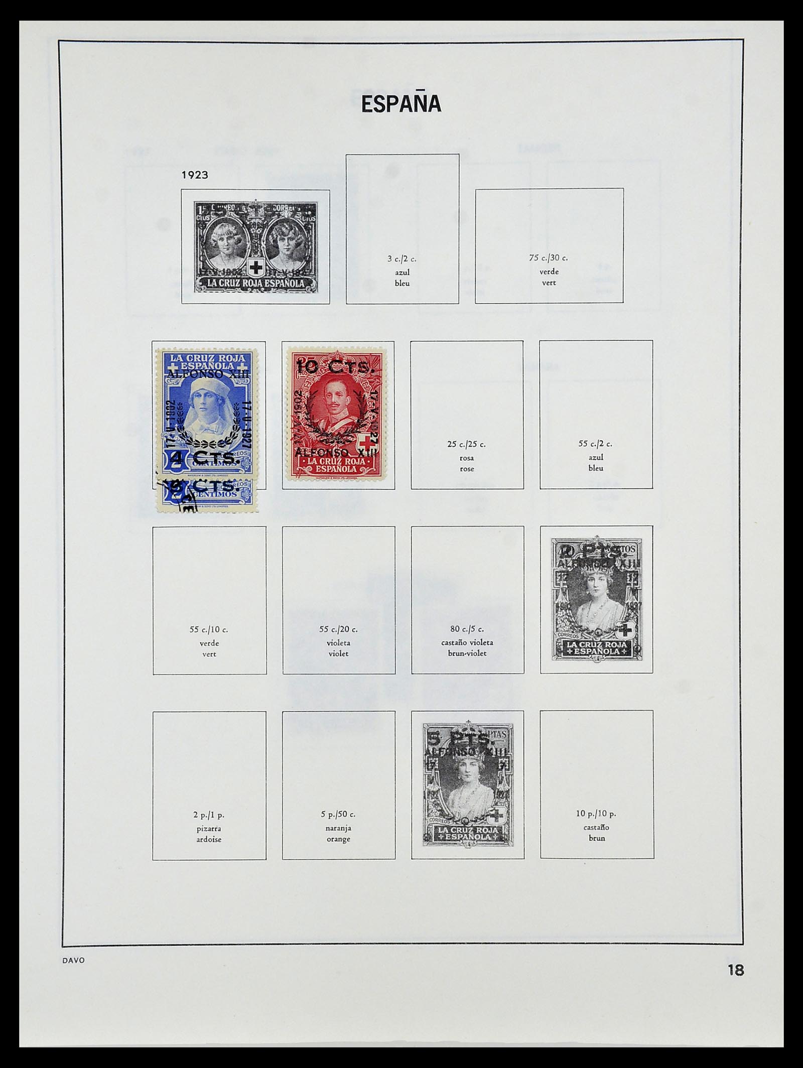 34440 018 - Postzegelverzameling 34440 Spanje 1850-1969.