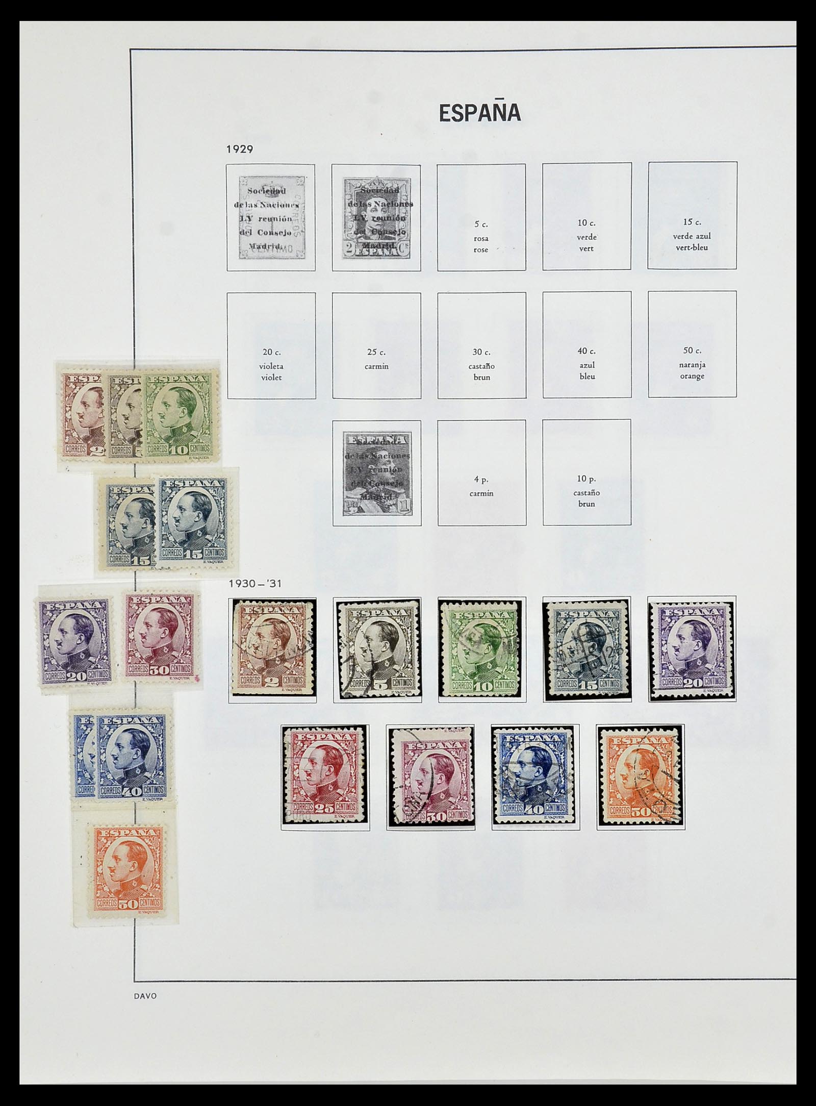 34440 023 - Postzegelverzameling 34440 Spanje 1850-1969.